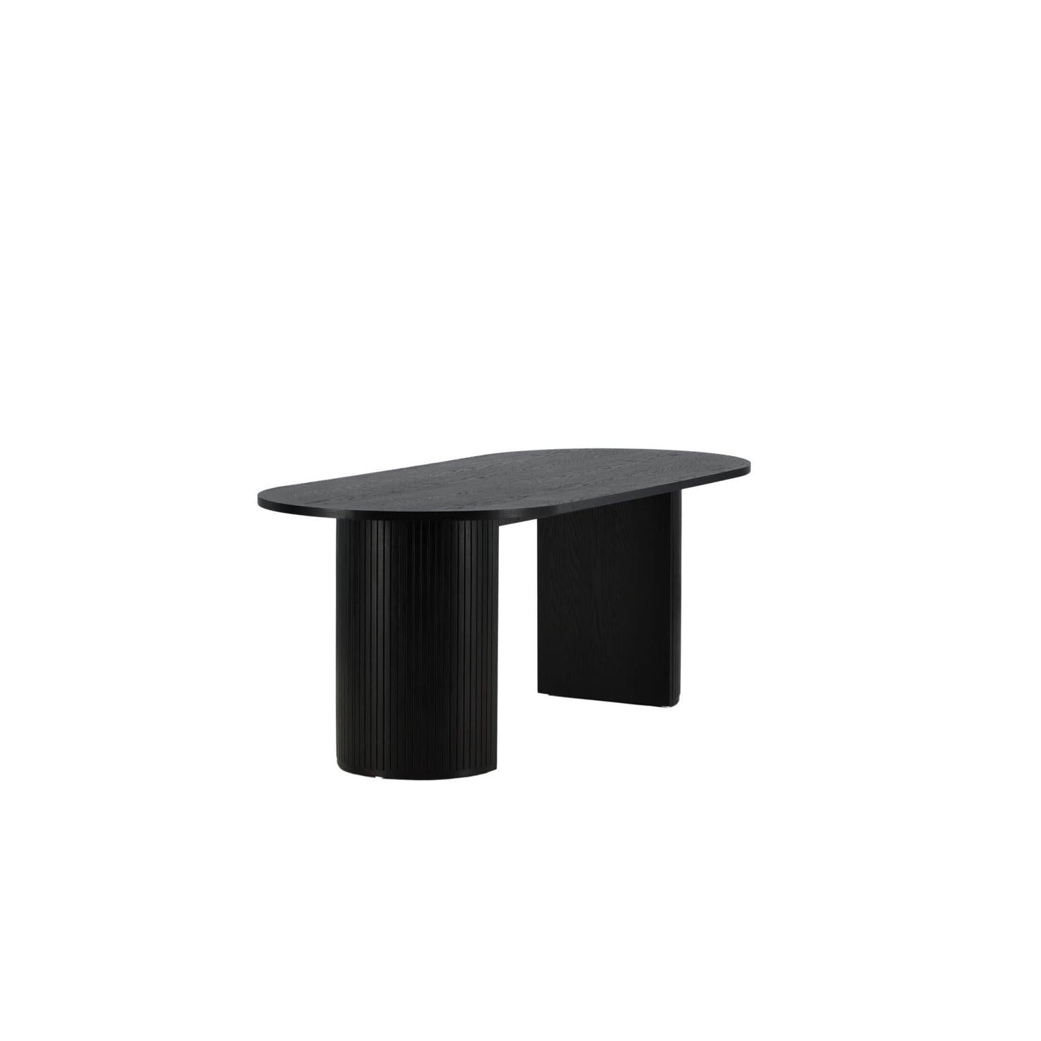Esstisch Bianca Oval 200*90cm - Schwarz-Esstische Oval-Venture Home-le canapé