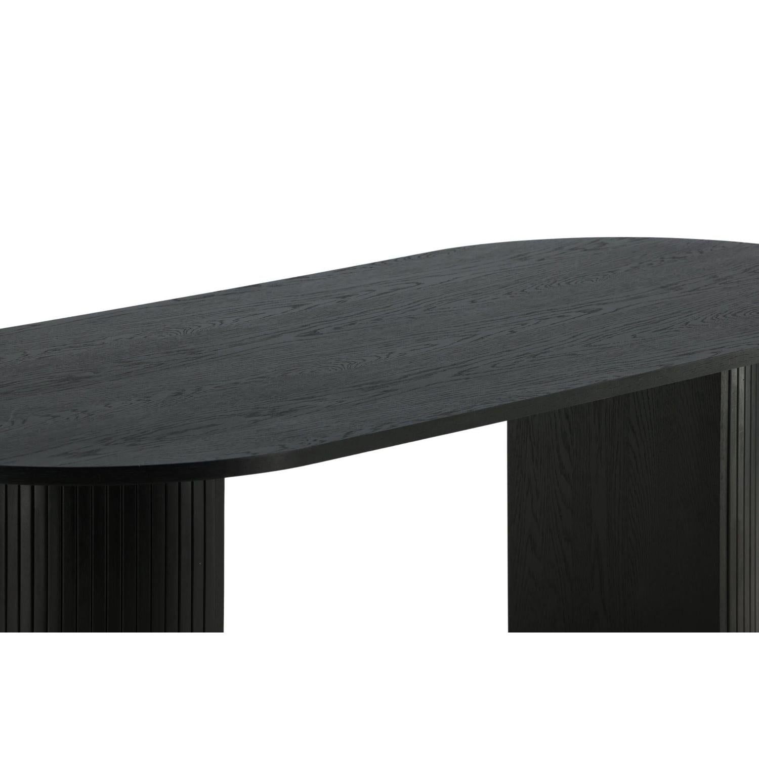 Esstisch Bianca Oval 200*90cm - Schwarz-Esstische Oval-Venture Home-le canapé
