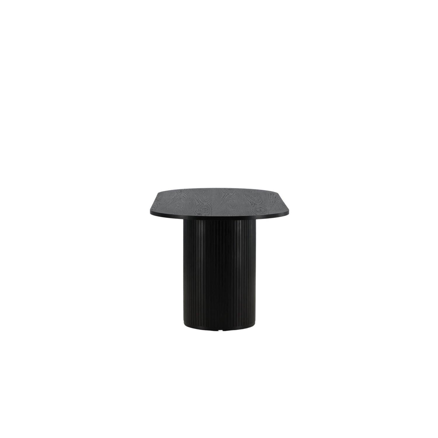 Esstisch Bianca Oval 200*90cm - Schwarz-Esstische Oval-Venture Home-le canapé