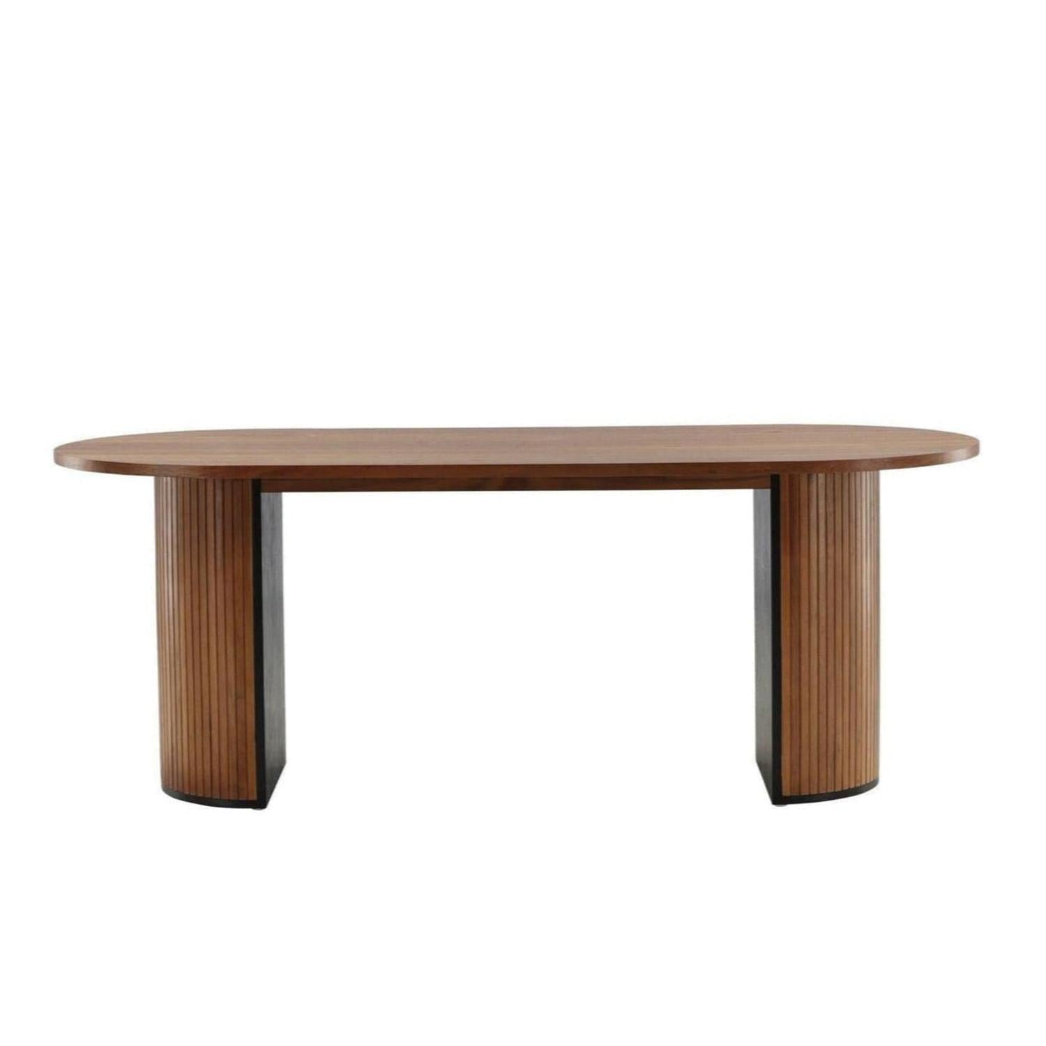 Esstisch Bianca Oval 200*90cm - Walnuss-Esstisch Oval-Venture Home-le canapé