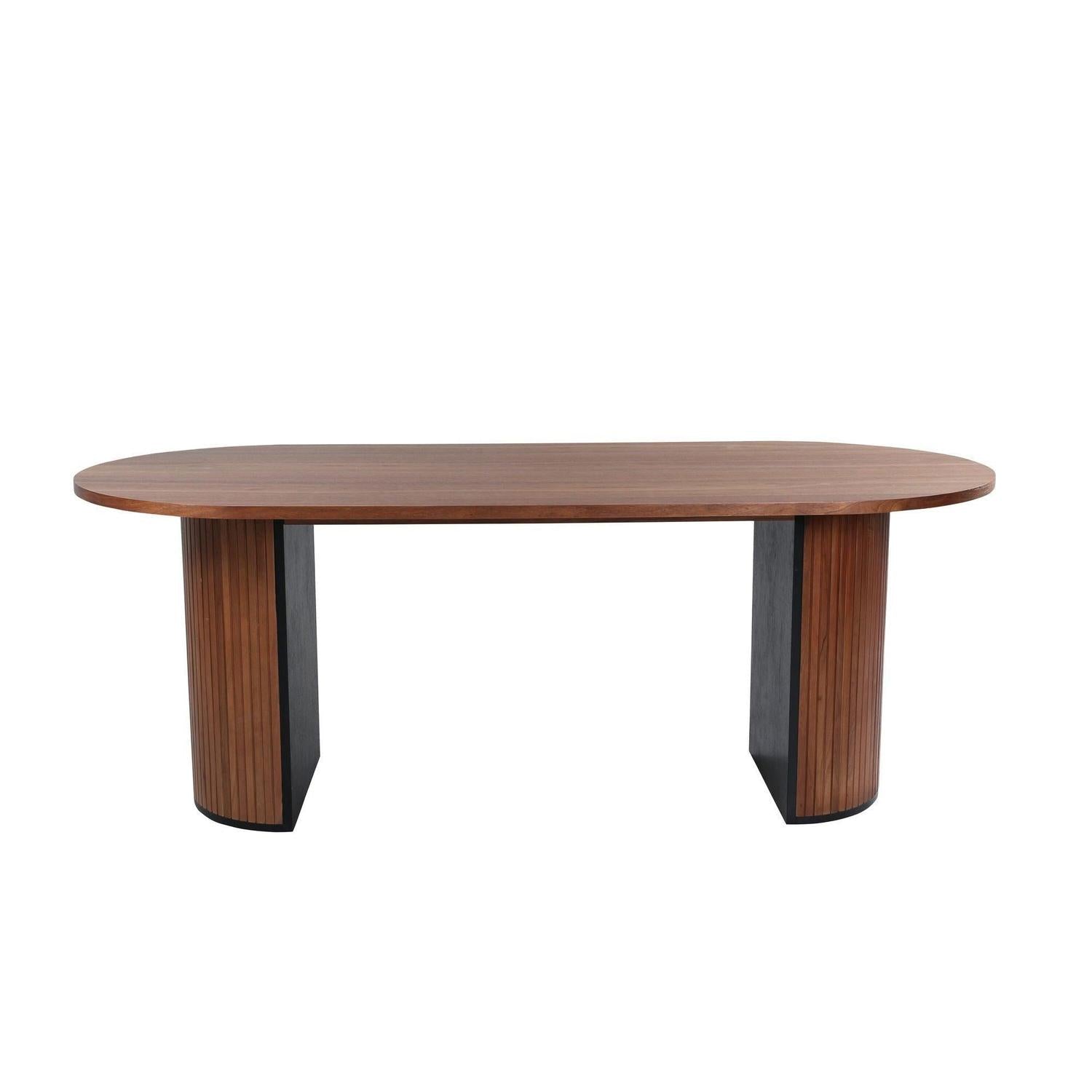 Esstisch Bianca Oval 200*90cm - Walnuss-Esstische Oval-Venture Home-le canapé