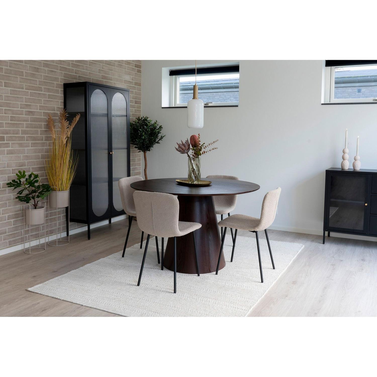 Esstisch Bolton ø120cm - Walnuß-Esstisch Rund-House Nordic-le canapé