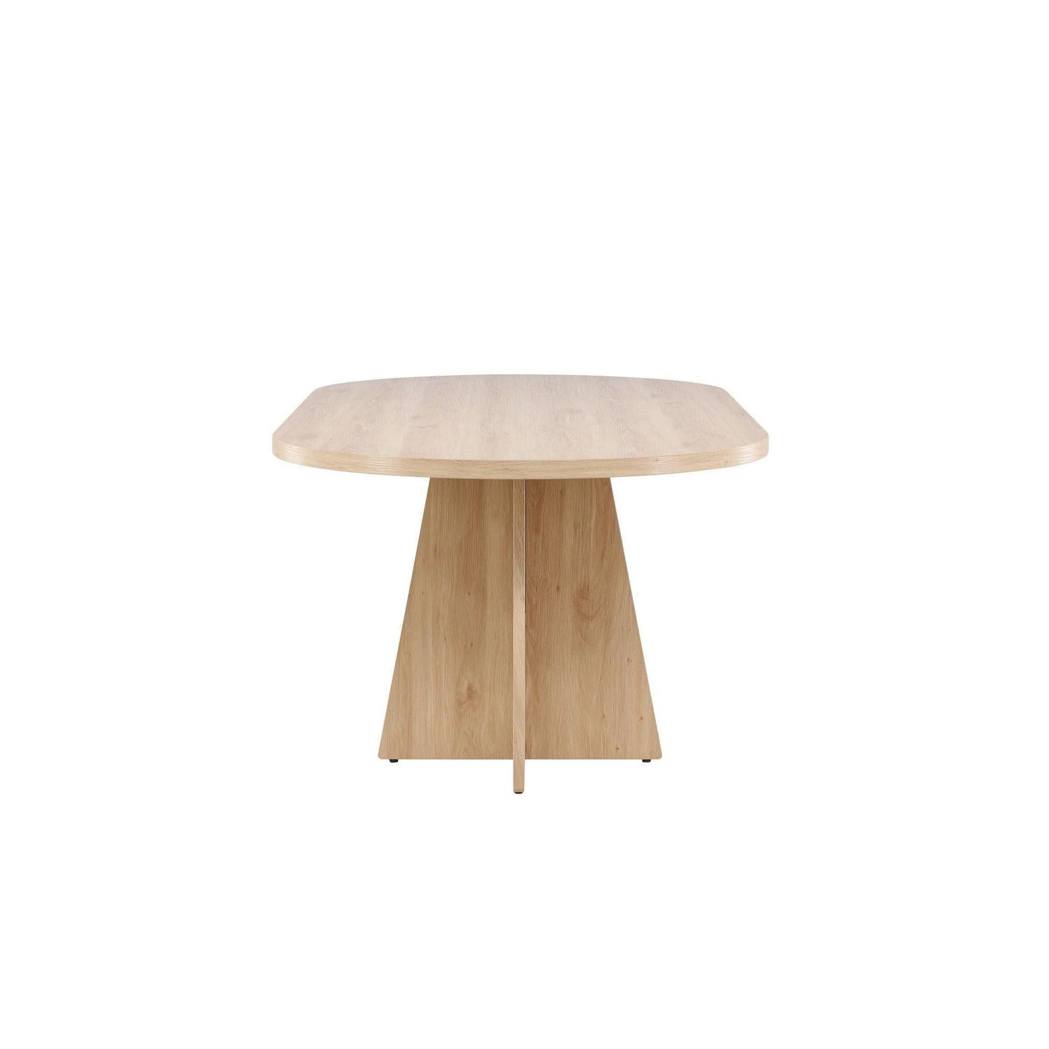 Esstisch Bootcut 230*115cm - Hellbraun-Esstische Oval-Venture Home-le canapé