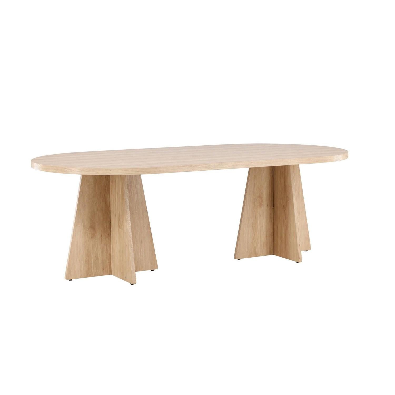 Esstisch Bootcut 230*115cm - Hellbraun-Esstische Oval-Venture Home-le canapé
