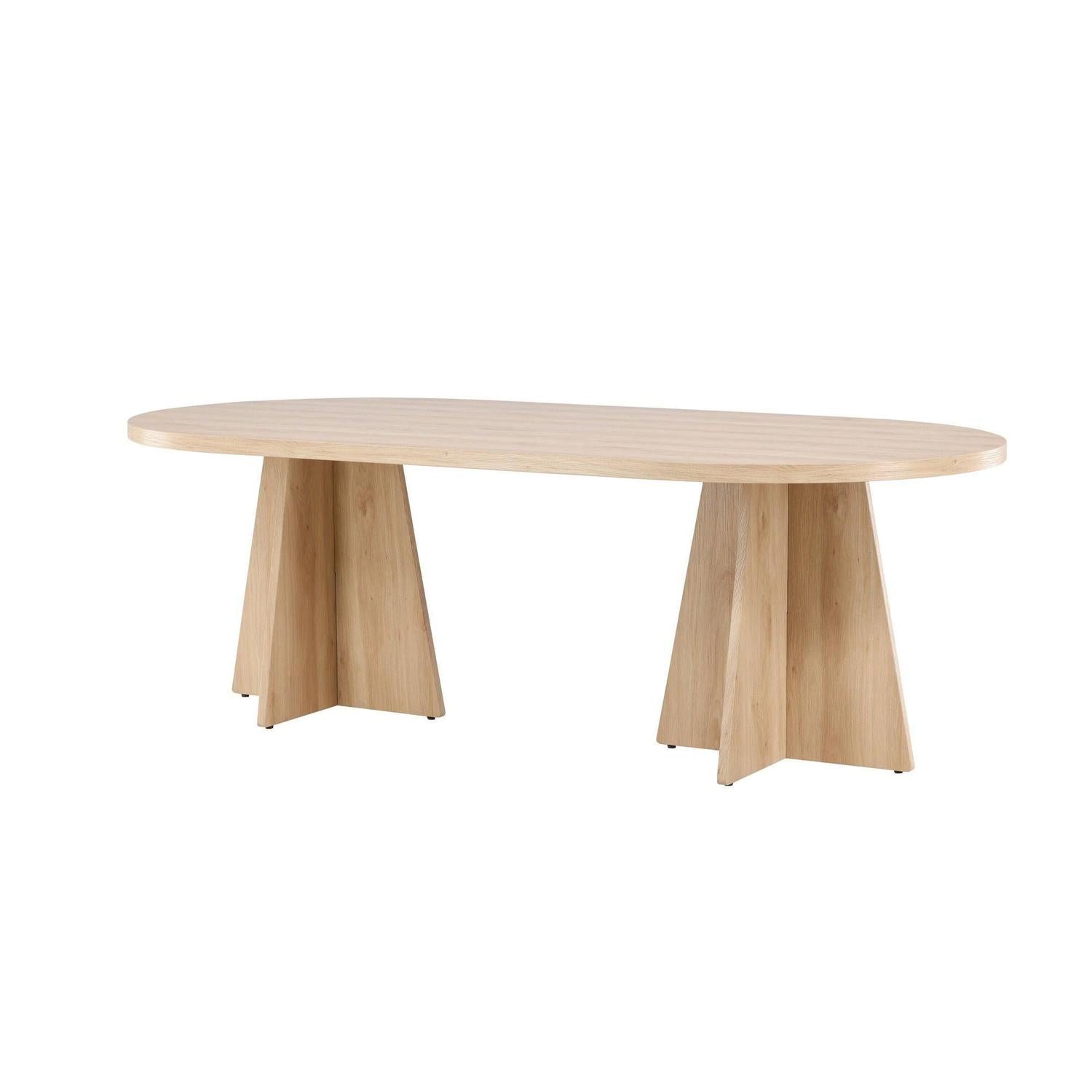 Esstisch Bootcut 230*115cm - Hellbraun-Esstische Oval-Venture Home-le canapé