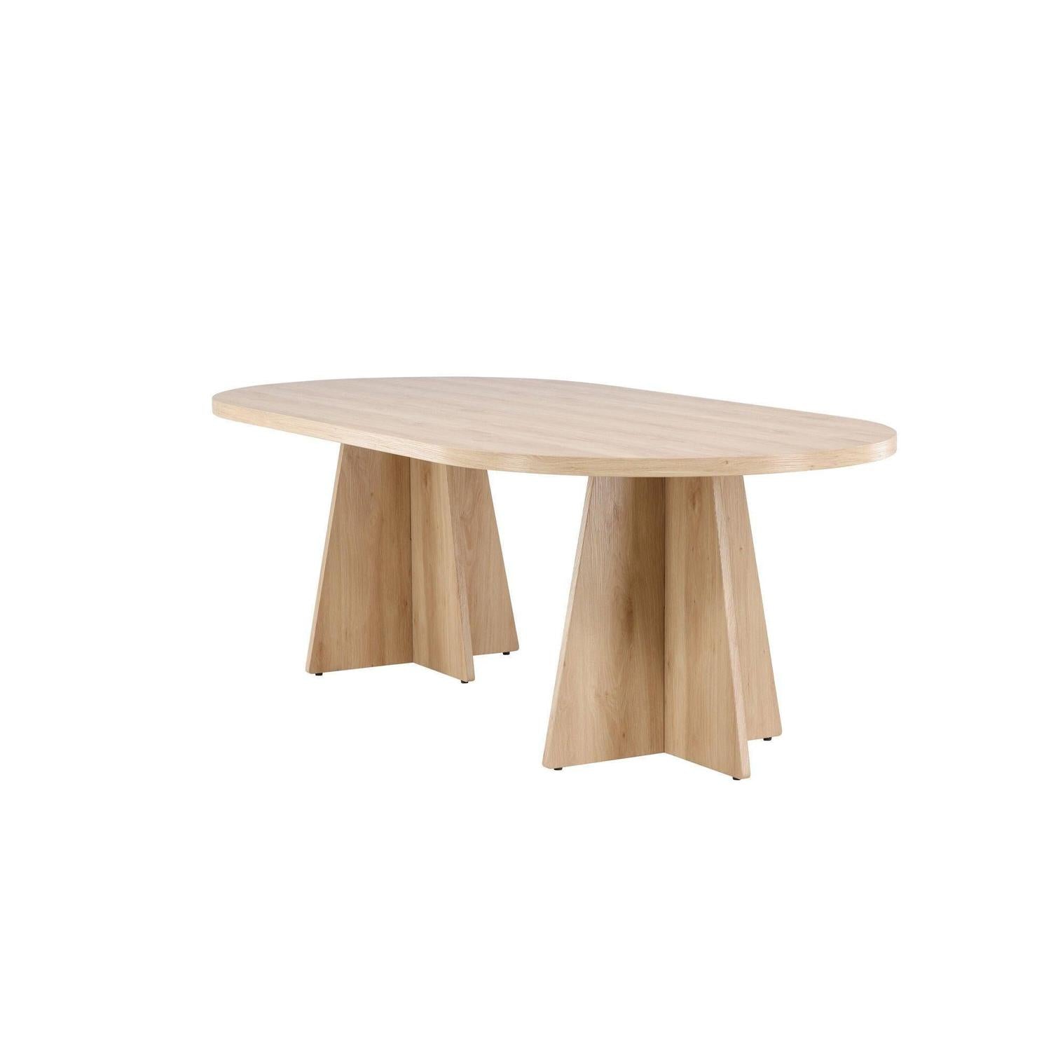Esstisch Bootcut 230*115cm - Hellbraun-Esstische Oval-Venture Home-le canapé