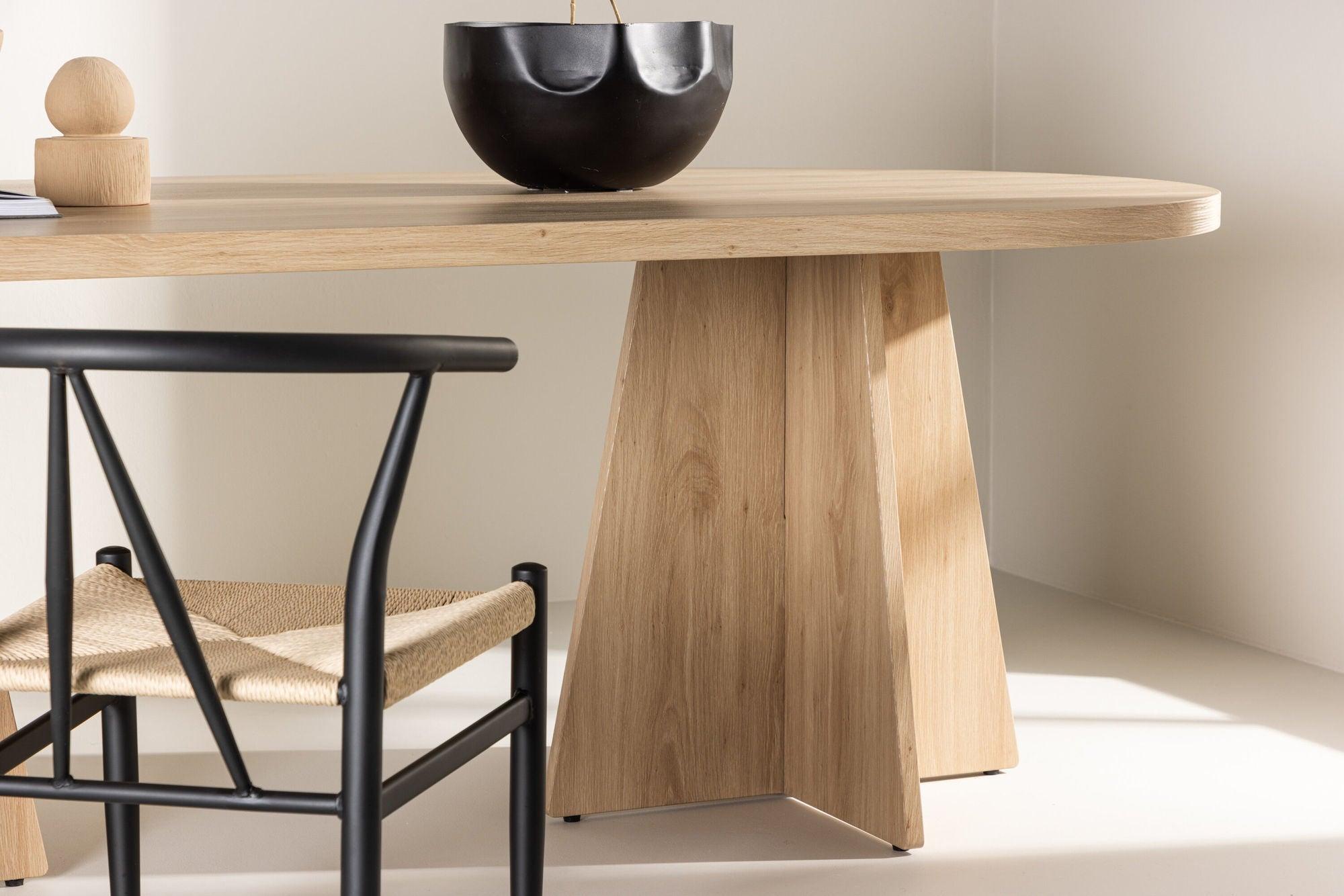 Esstisch Bootcut 230*115cm - Hellbraun-Esstische Oval-Venture Home-le canapé