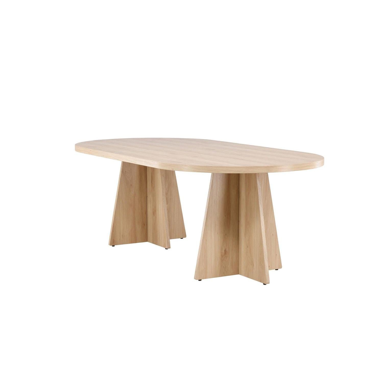 Esstisch Bootcut 230*115cm - Hellbraun-Esstische Oval-Venture Home-le canapé