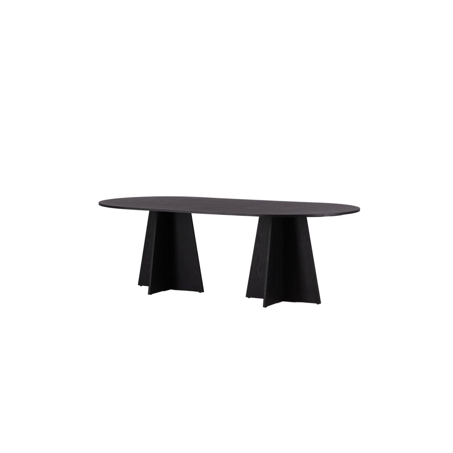 Esstisch Bootcut 230*115cm - Schwarz-Esstisch Oval-Venture Home-le canapé