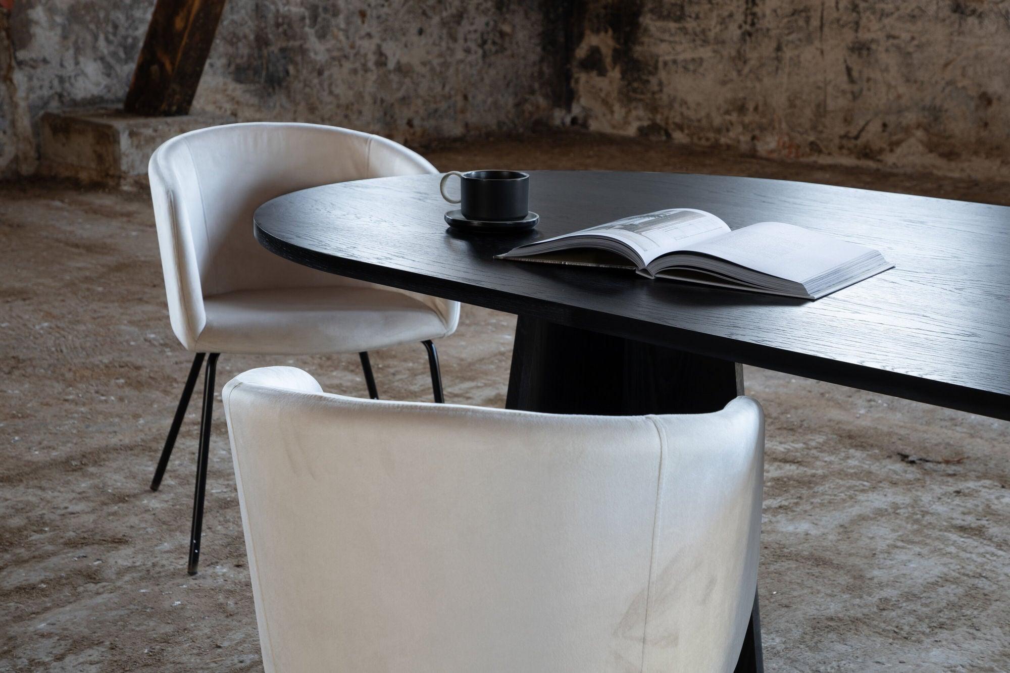 Esstisch Bootcut 230*115cm - Schwarz-Esstisch Oval-Venture Home-le canapé