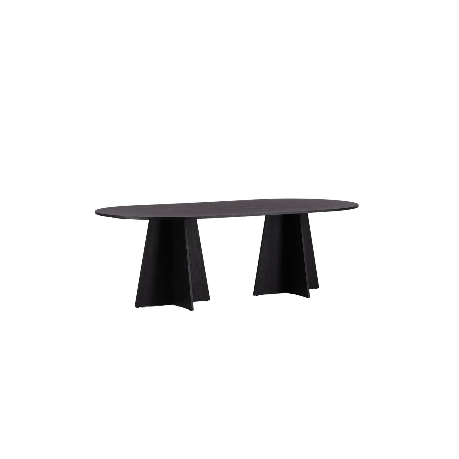 Esstisch Bootcut 230*115cm - Schwarz-Esstische Oval-Venture Home-le canapé