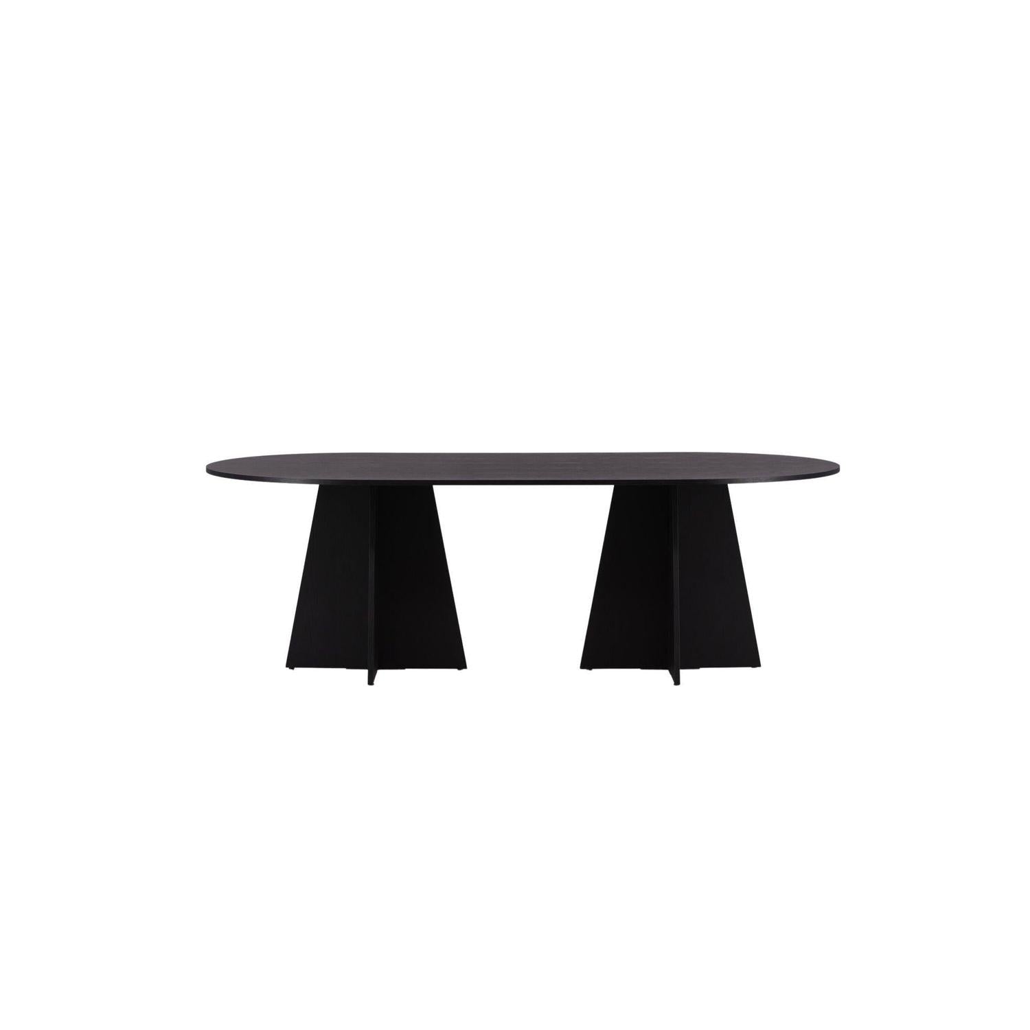 Esstisch Bootcut 230*115cm - Schwarz-Esstische Oval-Venture Home-le canapé