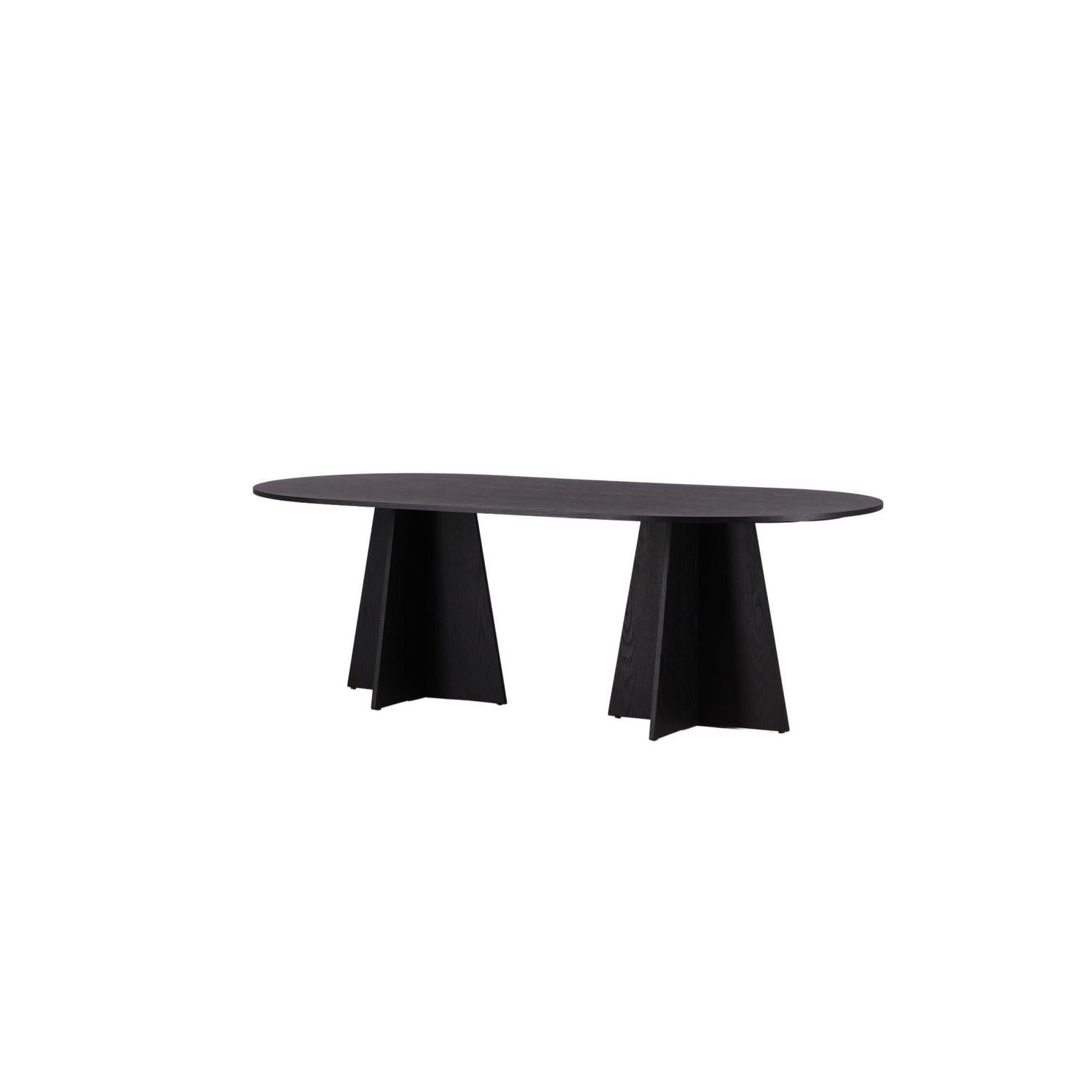 Esstisch Bootcut 230*115cm - Schwarz-Esstische Oval-Venture Home-le canapé