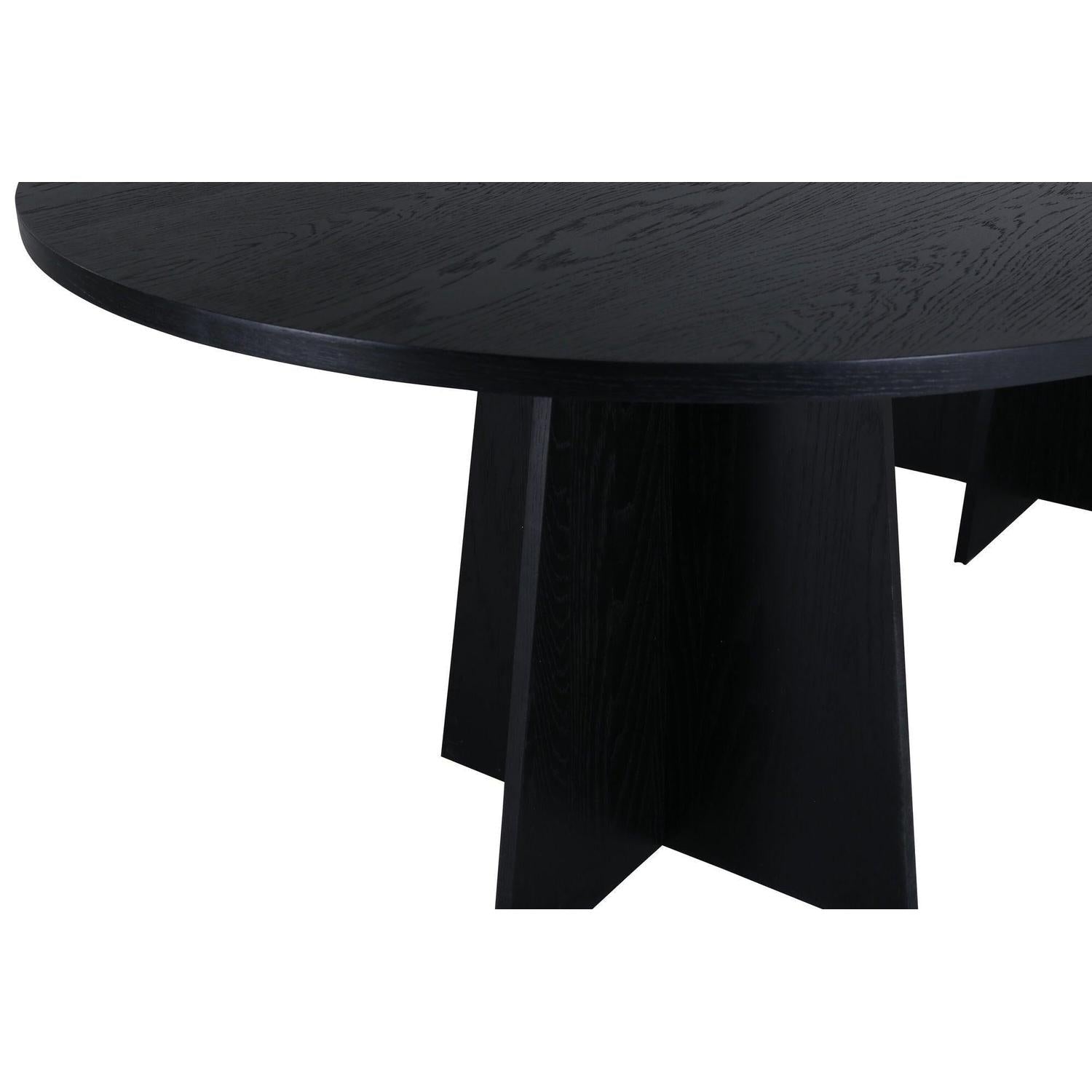 Esstisch Bootcut 230*115cm - Schwarz-Esstische Oval-Venture Home-le canapé