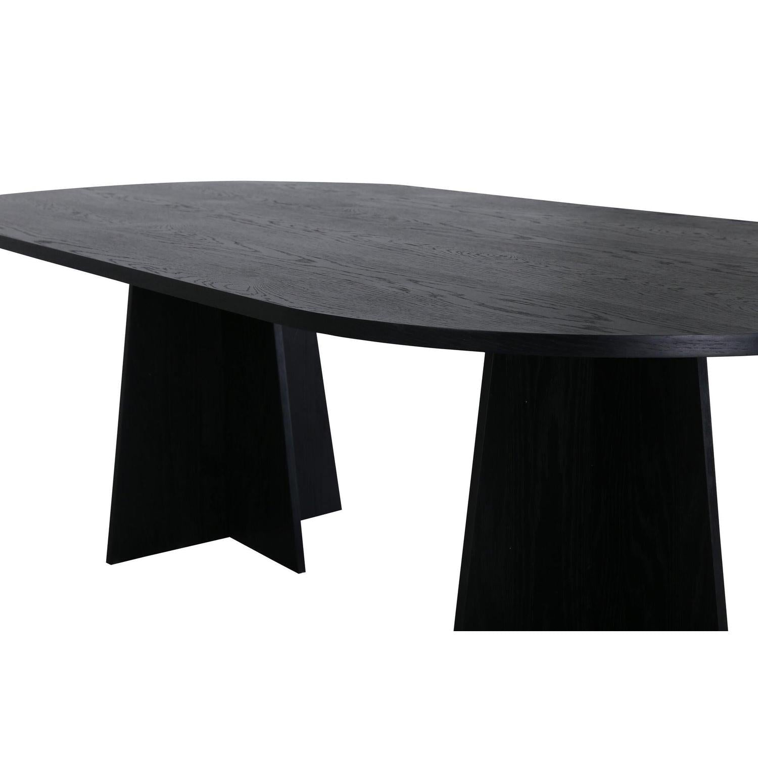 Esstisch Bootcut 230*115cm - Schwarz-Esstische Oval-Venture Home-le canapé