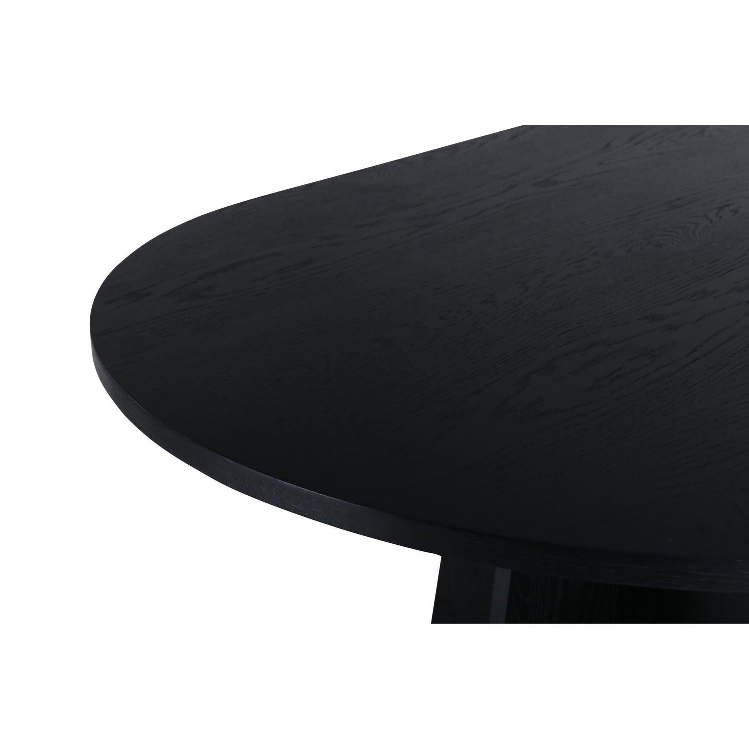 Esstisch Bootcut 230*115cm - Schwarz-Esstische Oval-Venture Home-le canapé