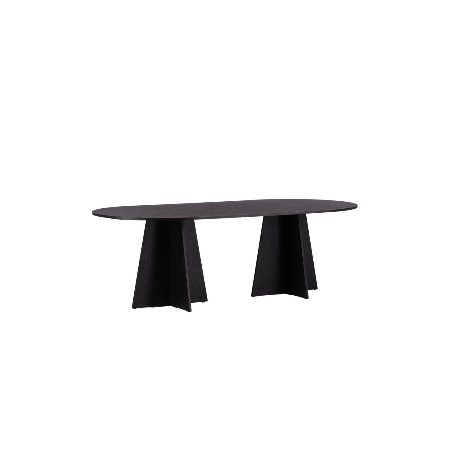 Esstisch Bootcut 230*115cm - Schwarz-Esstische Oval-Venture Home-le canapé
