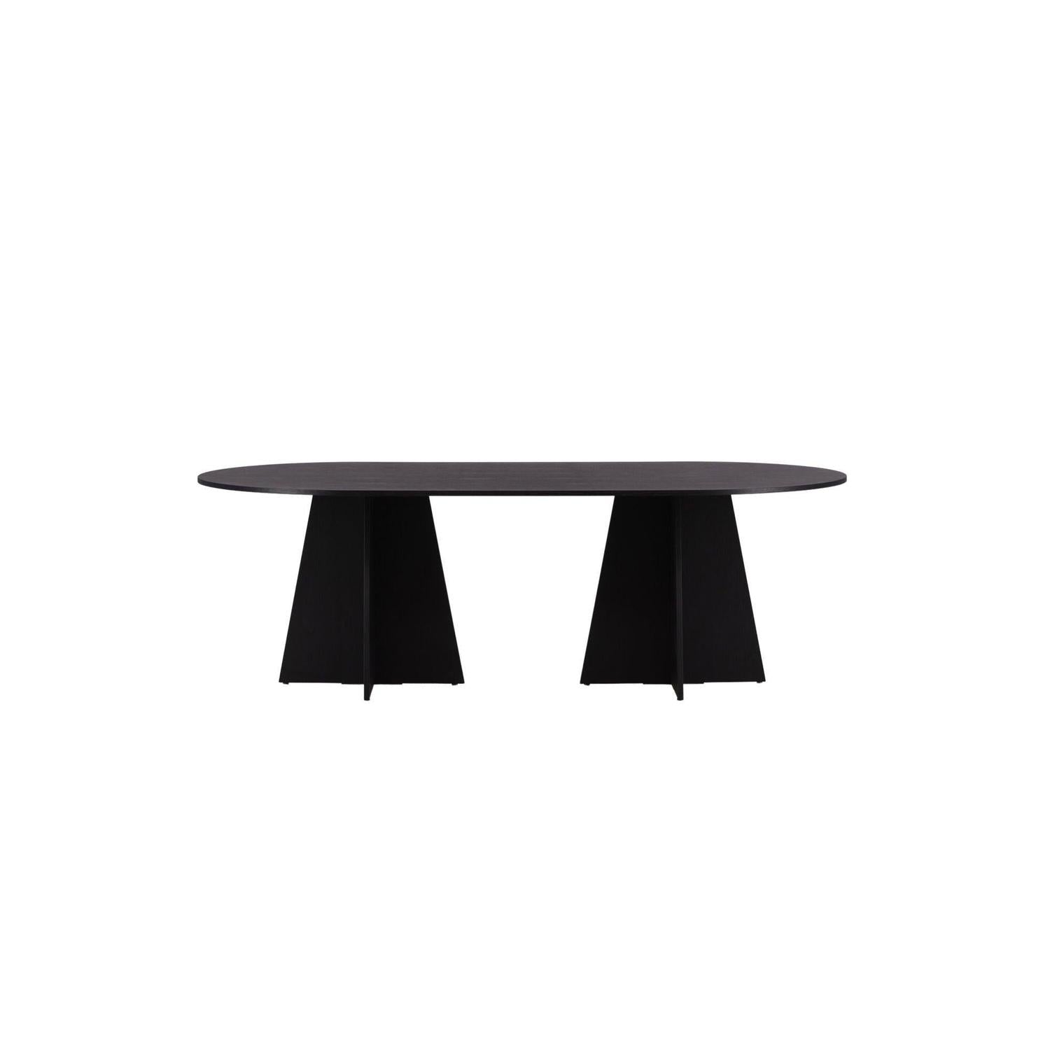 Esstisch Bootcut 230*115cm - Schwarz-Esstische Oval-Venture Home-le canapé