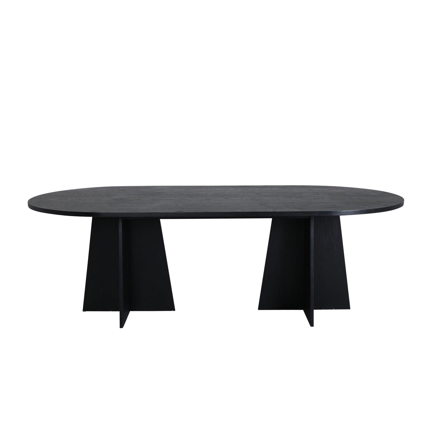 Esstisch Bootcut 230*115cm - Schwarz-Esstische Oval-Venture Home-le canapé
