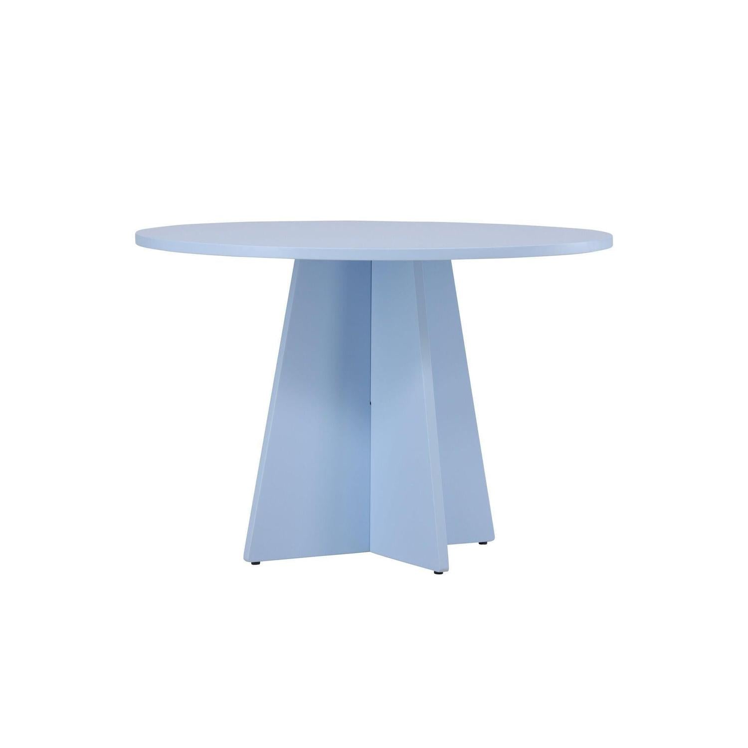 Esstisch Bootcut Ø110cm - Babyblau-Esstisch Rund-Venture Home-le canapé