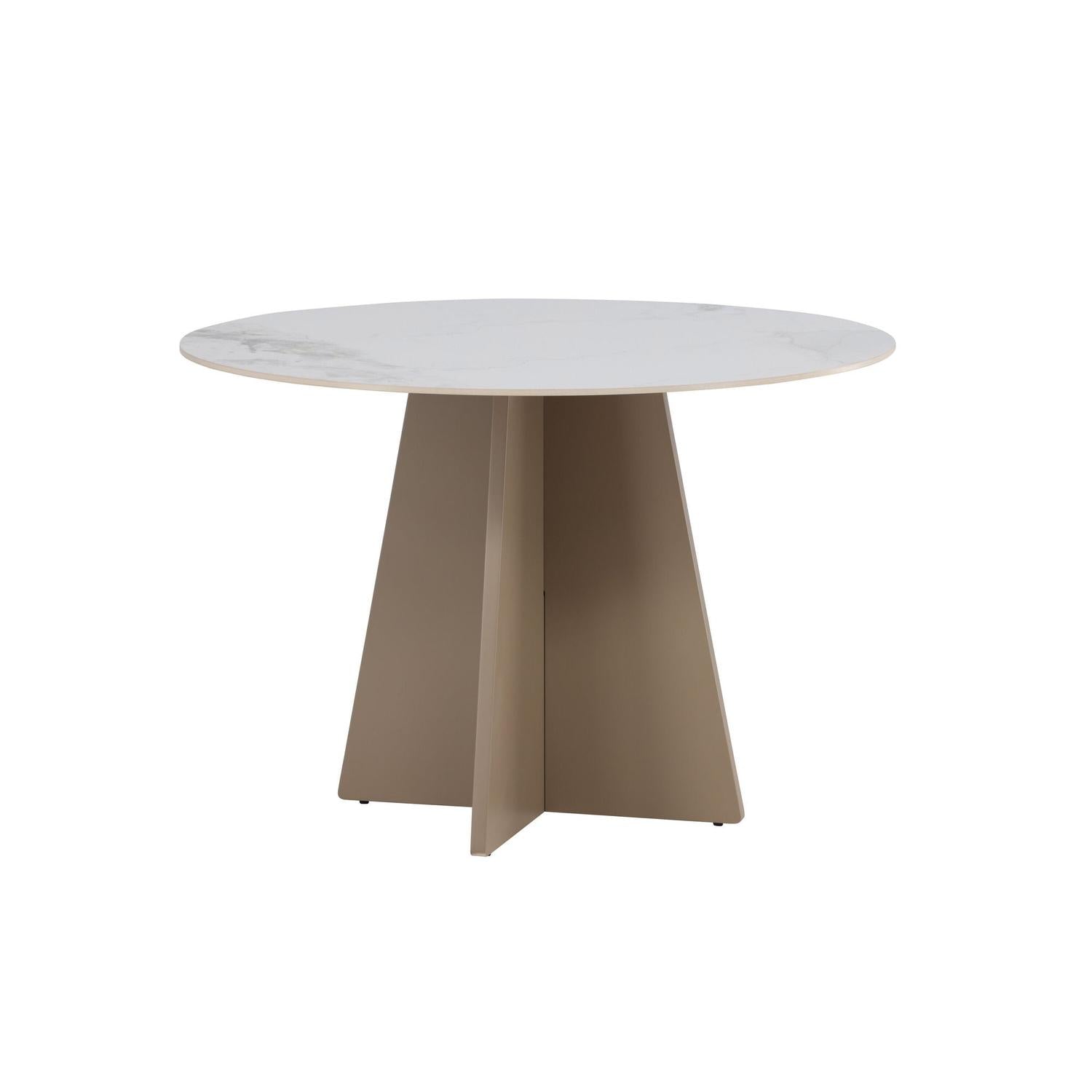 Esstisch Bootcut Ø110cm mit Sinterstein - Marmoroptik-Esstisch Rund-Venture Home-le canapé