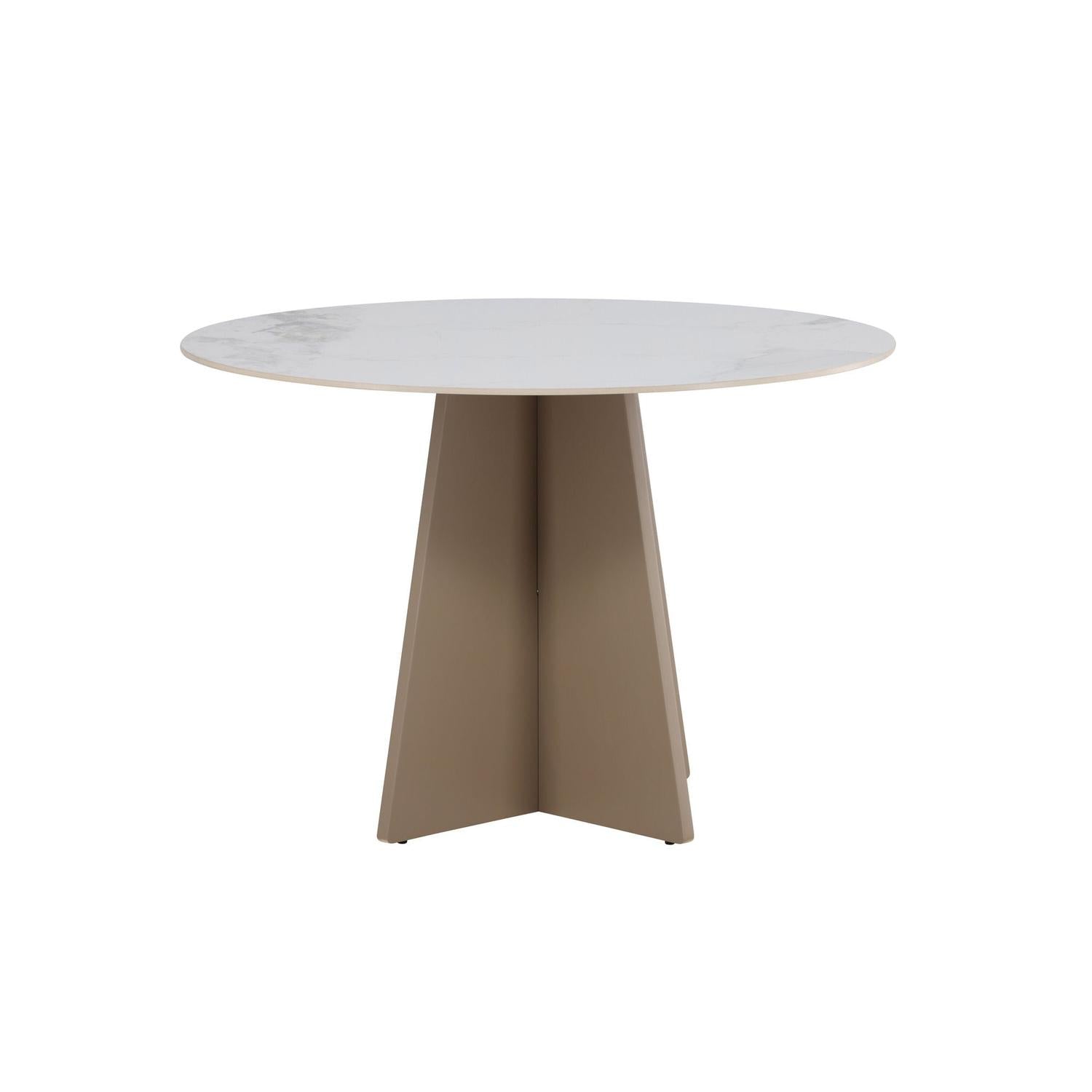 Esstisch Bootcut Ø110cm mit Sinterstein - Marmoroptik-Esstisch Rund-Venture Home-le canapé