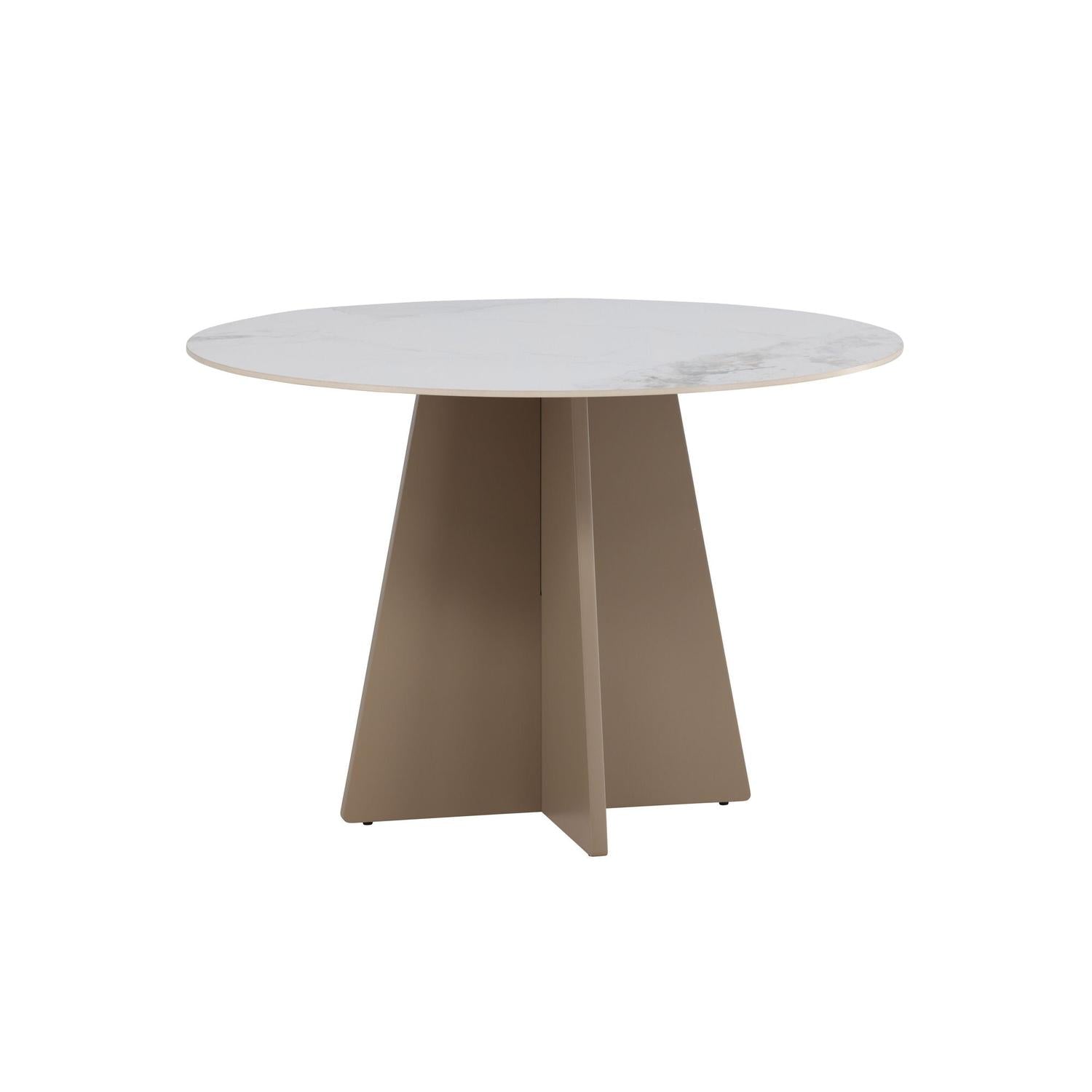 Esstisch Bootcut Ø110cm mit Sinterstein - Marmoroptik-Esstische Rund-Venture Home-le canapé