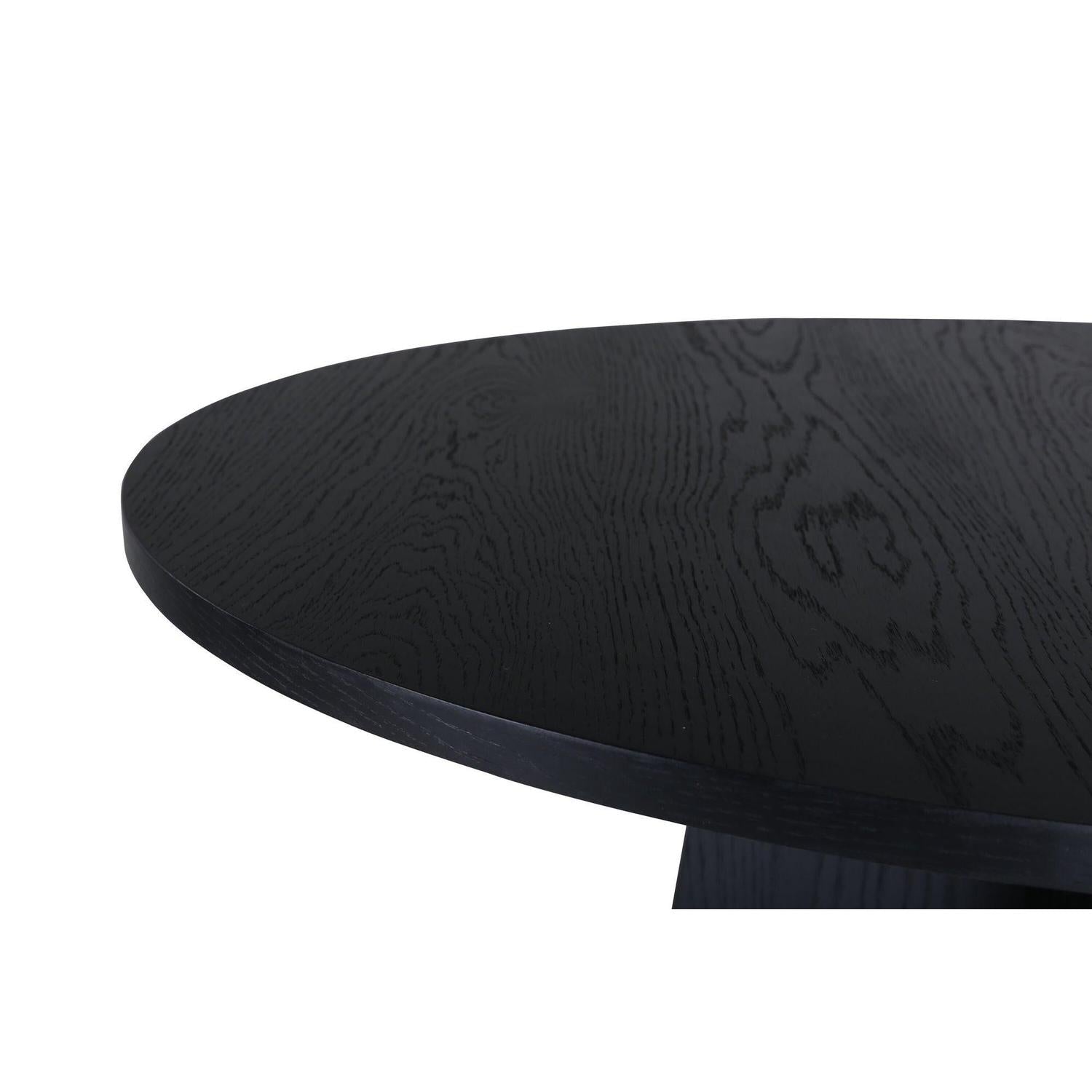 Esstisch Bootcut Ø110cm - Schwarz-Esstisch Rund-Venture Home-le canapé