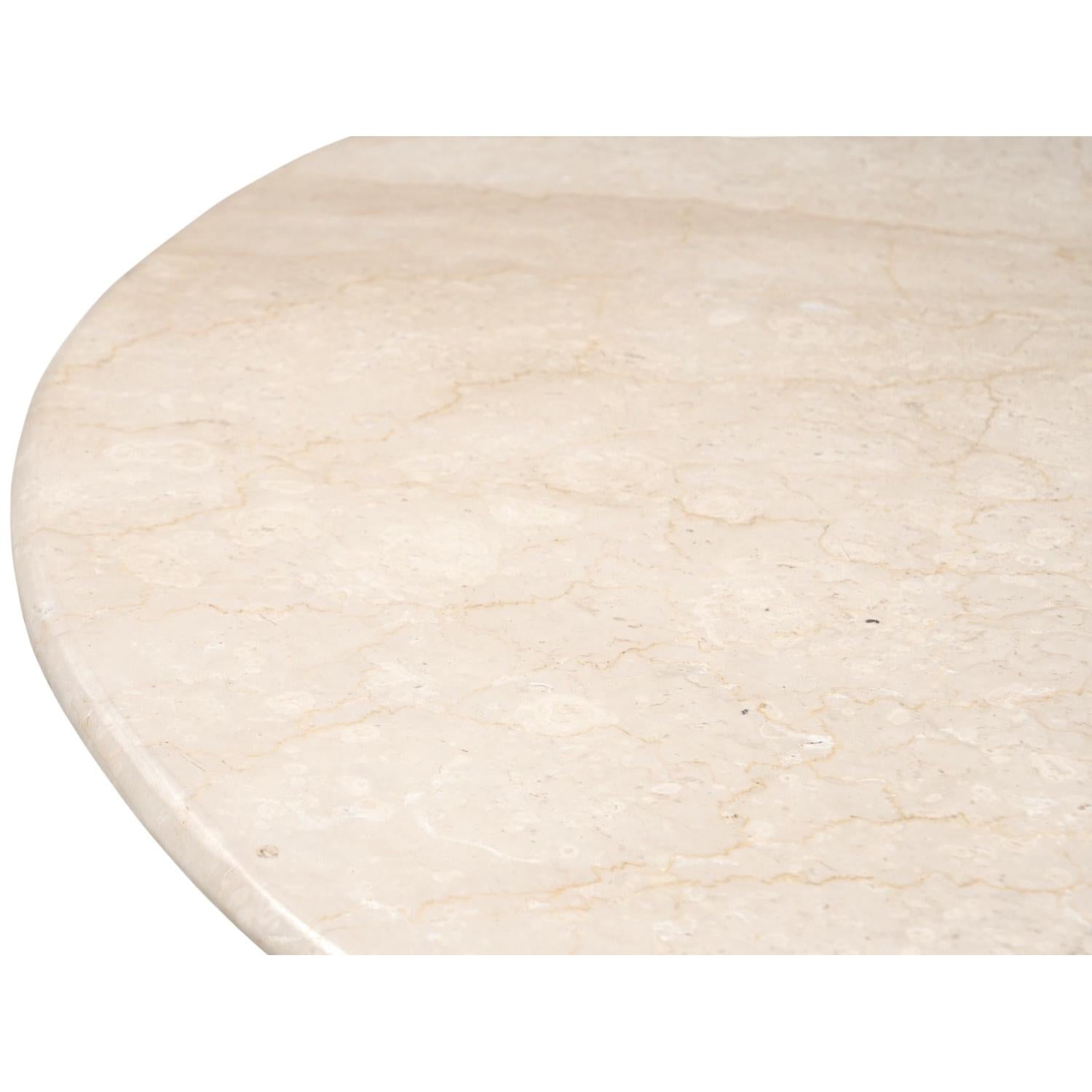 Esstisch Bottecino aus Mangoholz Ø130cm - Beige/Braun-Esstische Rund-Livingfurn-le canapé