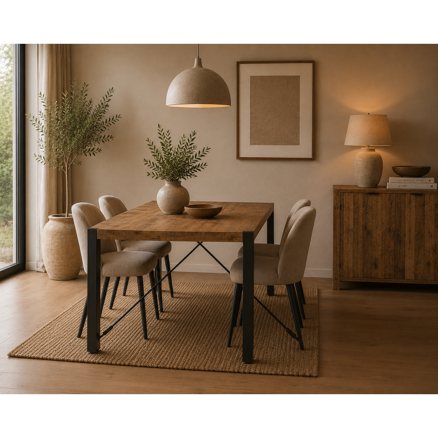 Esstisch Britt aus Mangoholz 140cm - Hellbraun-Esstische Rechteckig-Benoa-le canapé