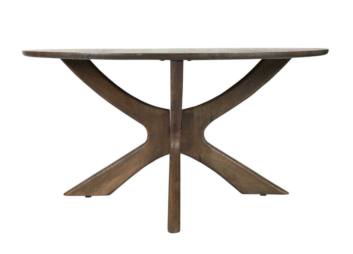 Esstisch Brix Montreaux Ø150cm aus Massivholz - Braun-Esstische Rund-Livingfurn-le canapé