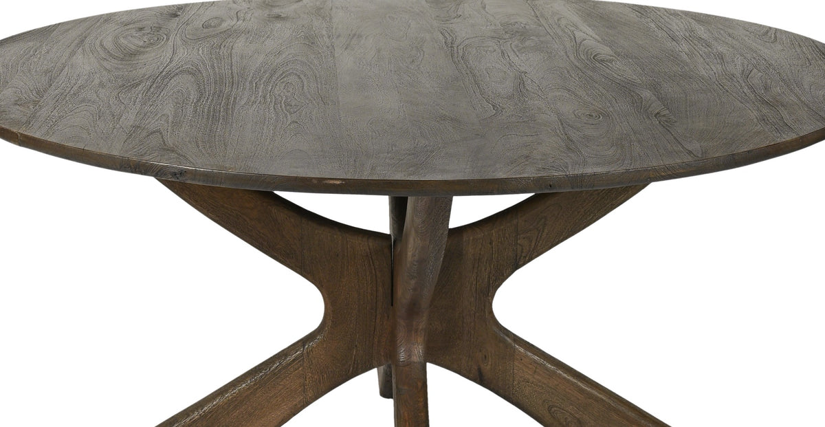 Esstisch Brix Montreaux Ø150cm aus Massivholz - Braun-Esstische Rund-Livingfurn-le canapé