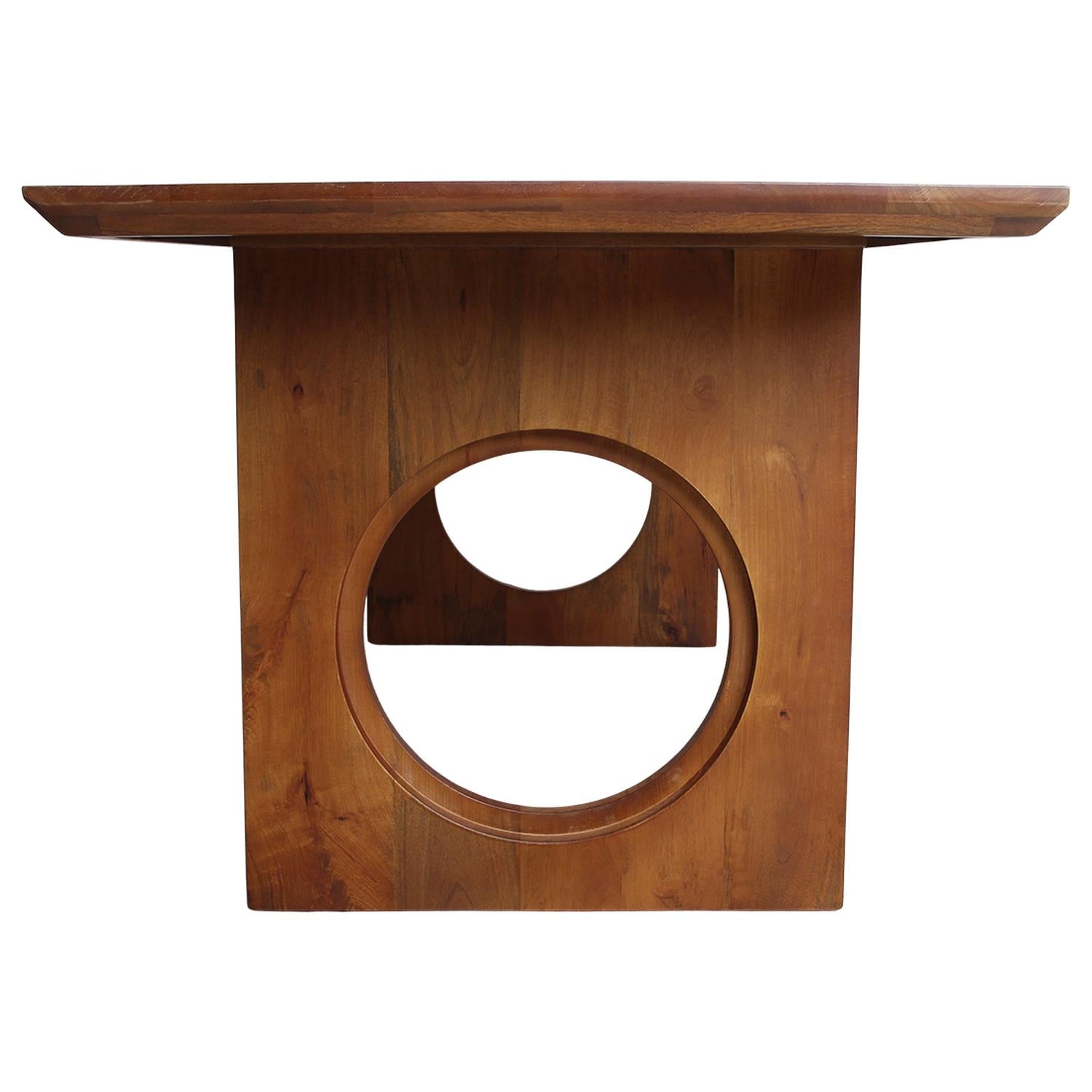 Esstisch Bullnose Loop aus Mangoholz 200cm - Dunkelbraun-Esstische Rechteckig-Raw Materials-le canapé