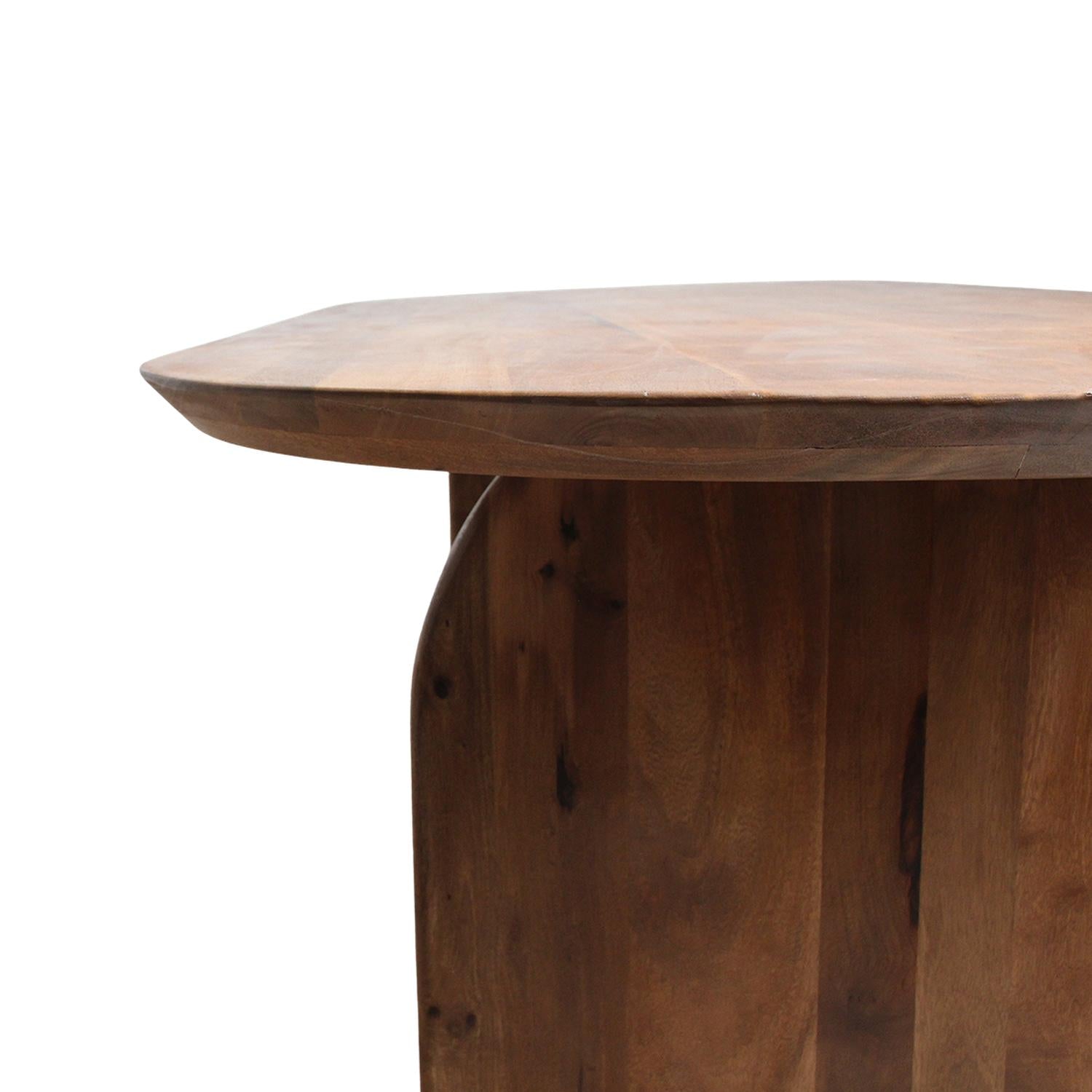Esstisch Bullnose Oval aus Mangoholz 200cm - Dunkelbraun-Esstische Oval-Raw Materials-le canapé