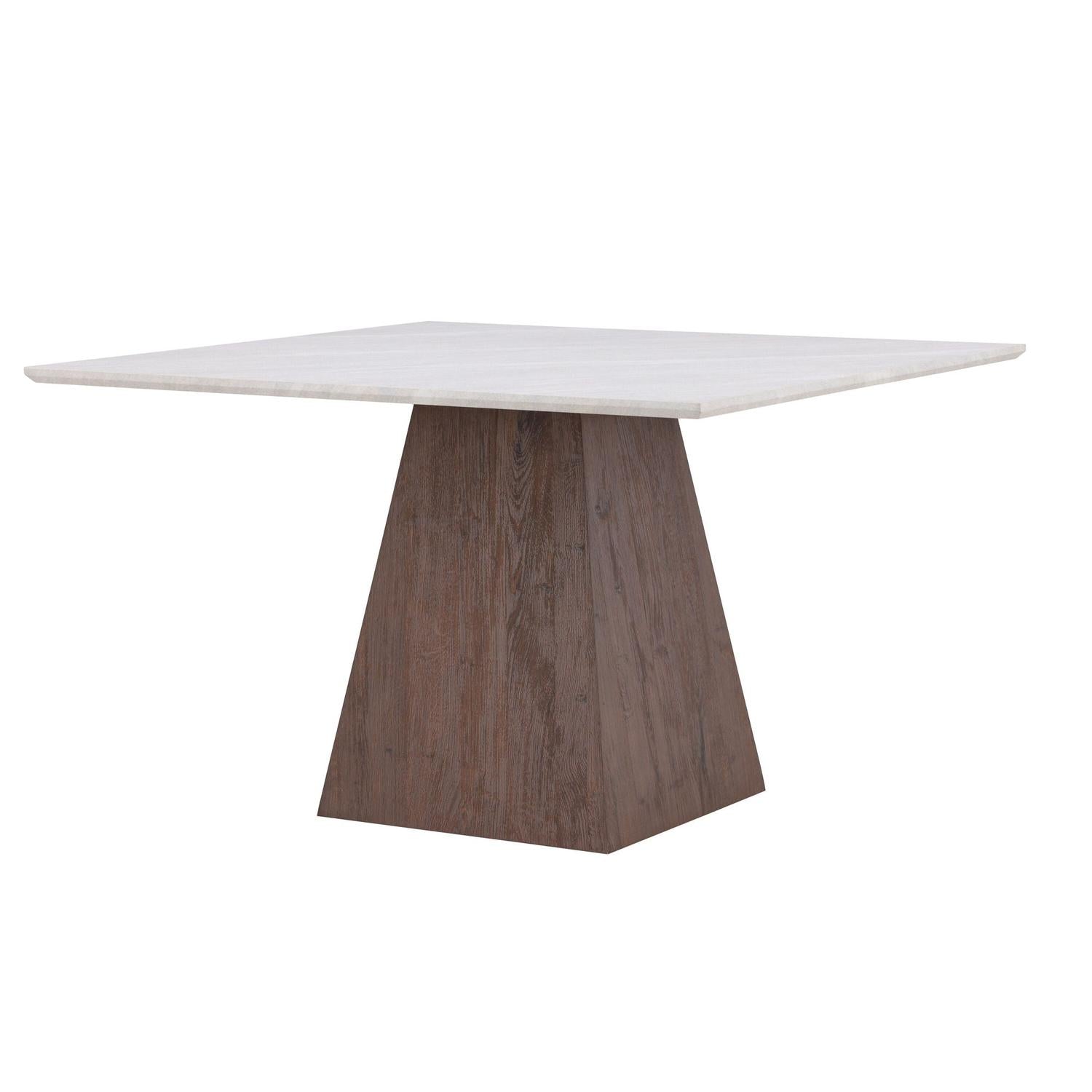 Esstisch Cael 120cm - Steinoptik & Mokka-Esstische Rechteckig-Venture Home-le canapé