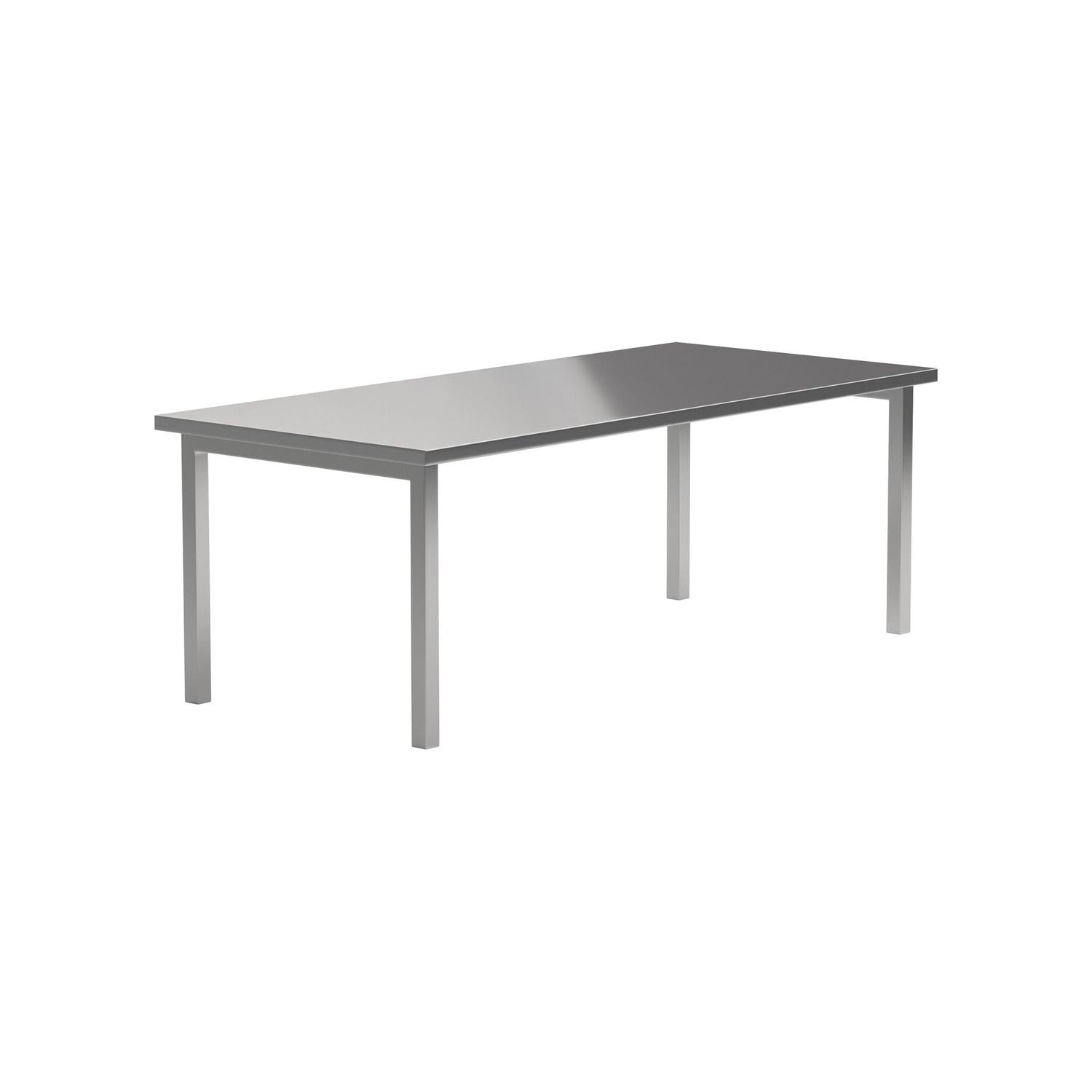 Esstisch Cilo 210cm aus Metall - Silber-Esstische Rechteckig-Venture Home-le canapé