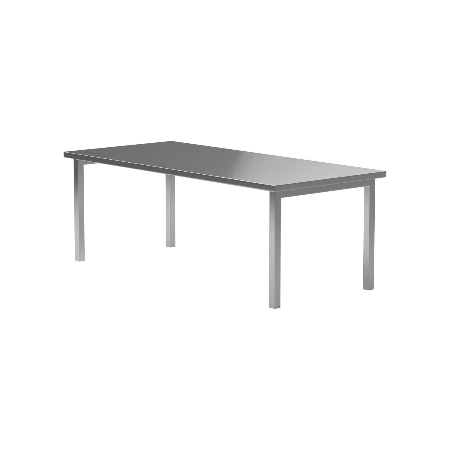 Esstisch Cilo 210cm aus Metall - Silber-Esstische Rechteckig-Venture Home-le canapé