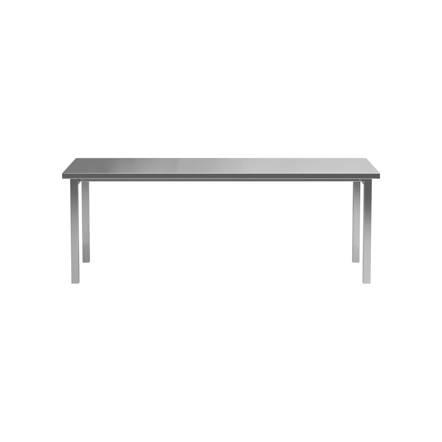 Esstisch Cilo 210cm aus Metall - Silber-Esstische Rechteckig-Venture Home-le canapé