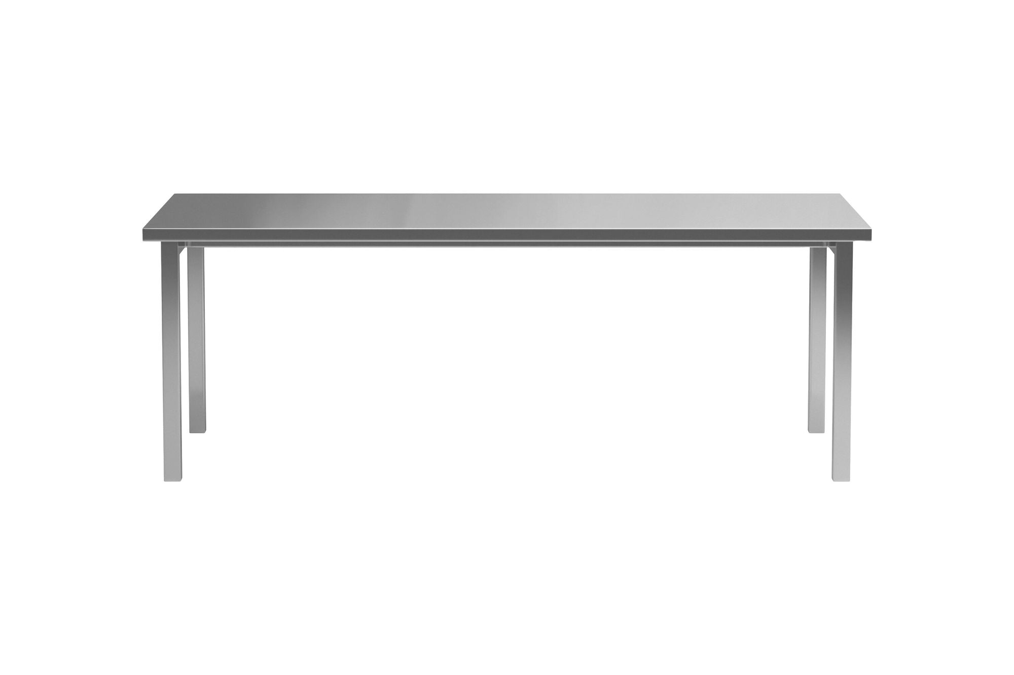 Esstisch Cilo 210cm aus Metall - Silber-Esstische Rechteckig-Venture Home-le canapé