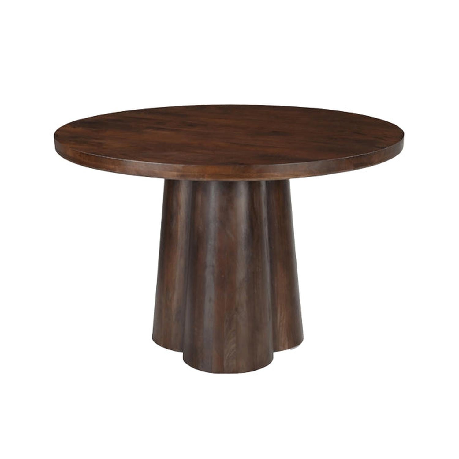 Esstisch Clubs Ø130cm - Dunkelbraun-Esstische Rund-Livingfurn-le canapé