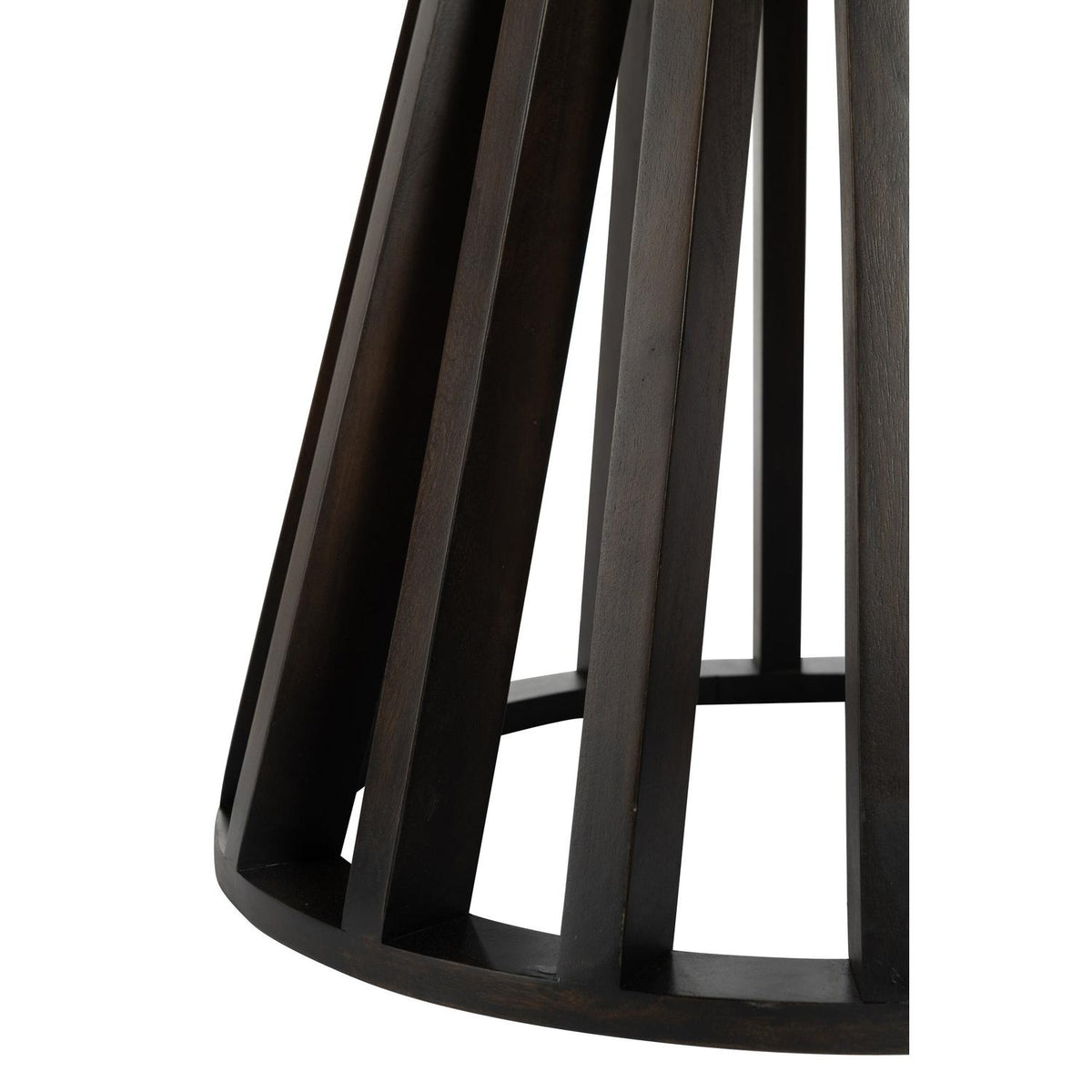 Esstisch Connie Ø110cm aus Mangoholz - Dunkelbraun-Esstische Rund-J-Line-le canapé