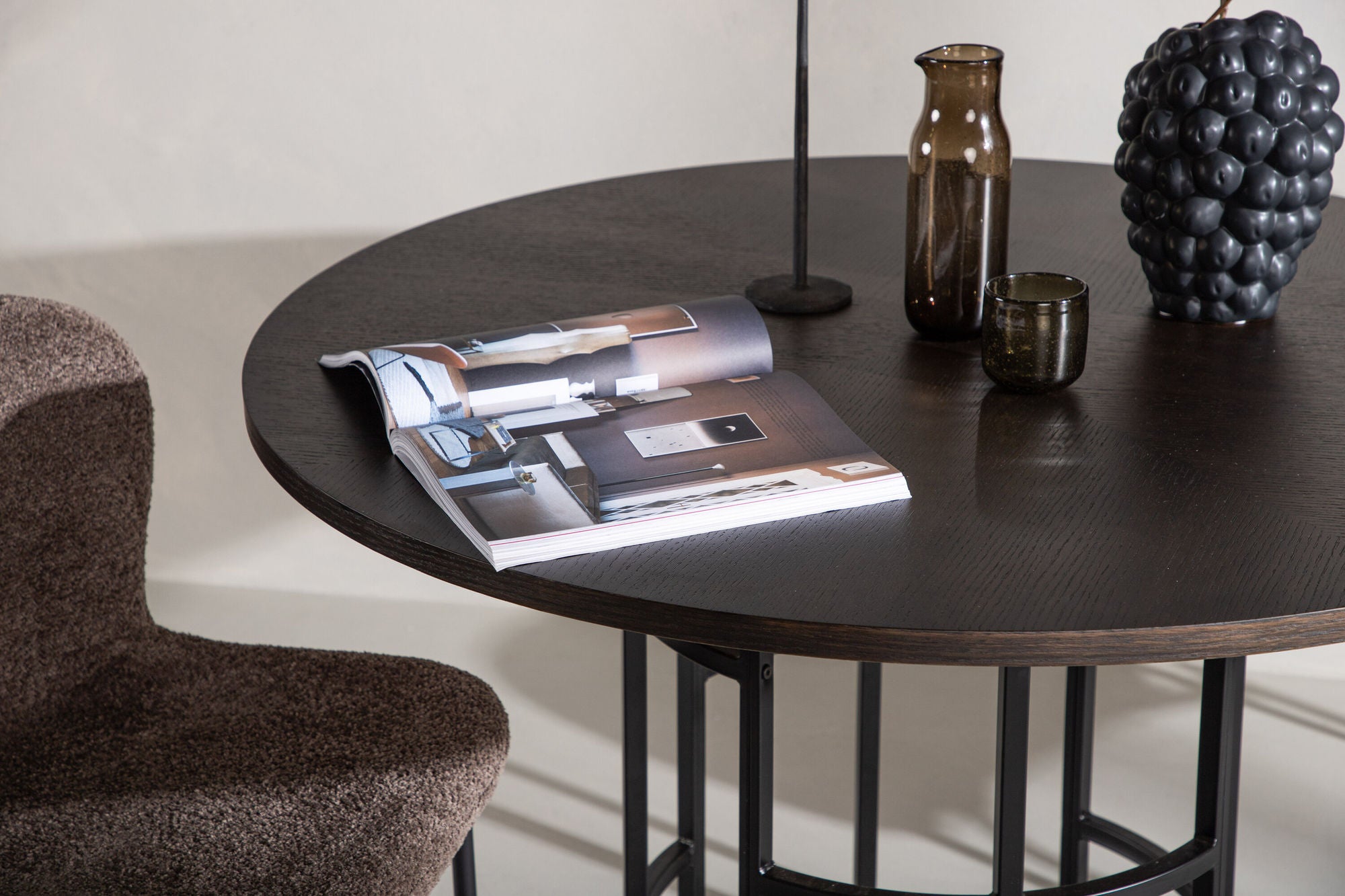 Esstisch Copenhagen Ø115cm - Mokka-Esstische Rund-Venture Home-le canapé