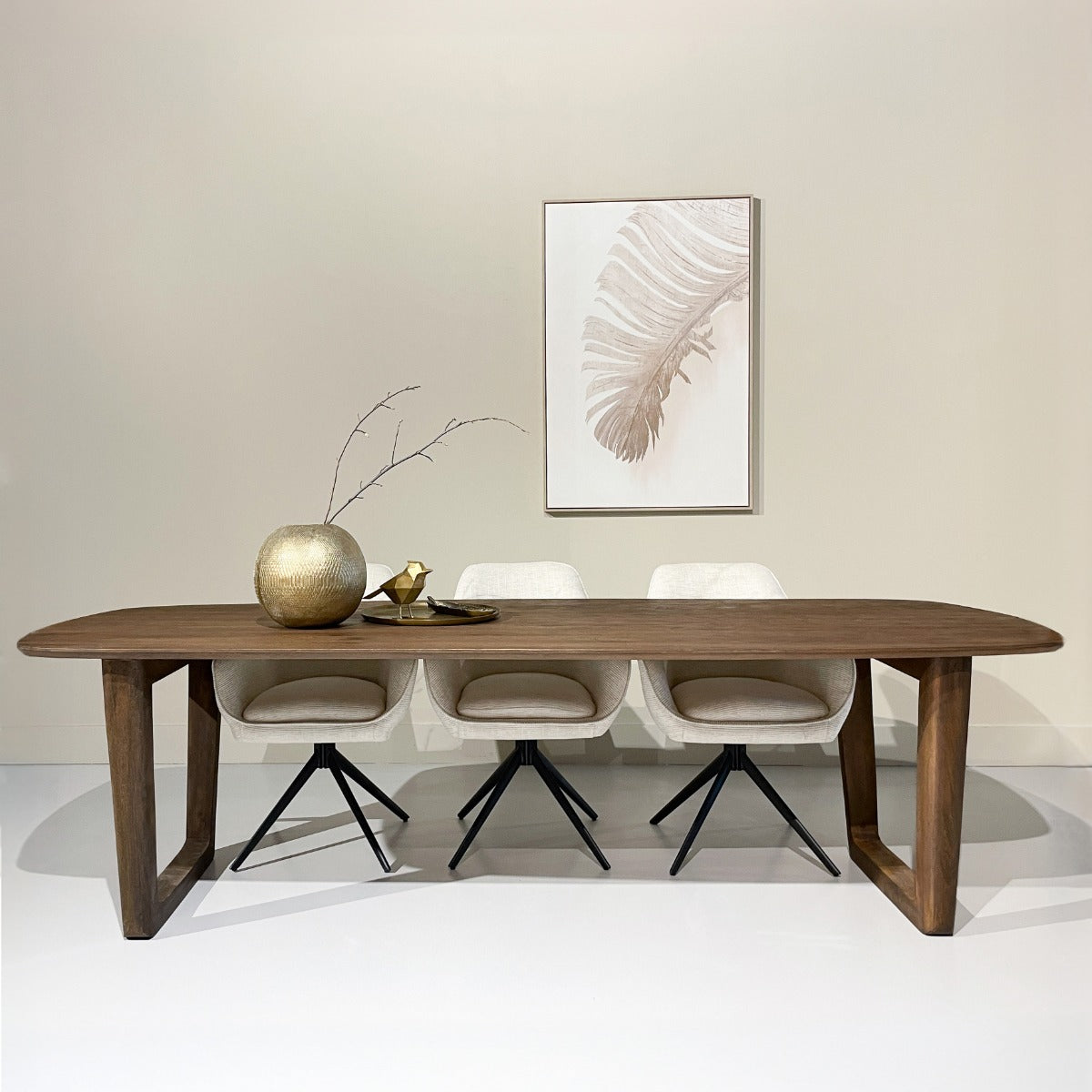 Esstisch Cortez aus Mangoholz 270cm - Dunkelbraun-Esstische Rechteckig-Livingfurn-le canapé