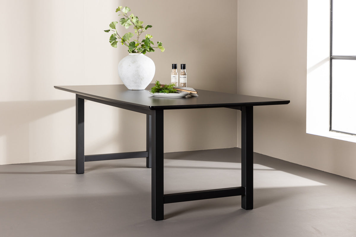 Esstisch Count 220cm - Schwarz-Esstische Rechteckig-Venture Home-le canapé