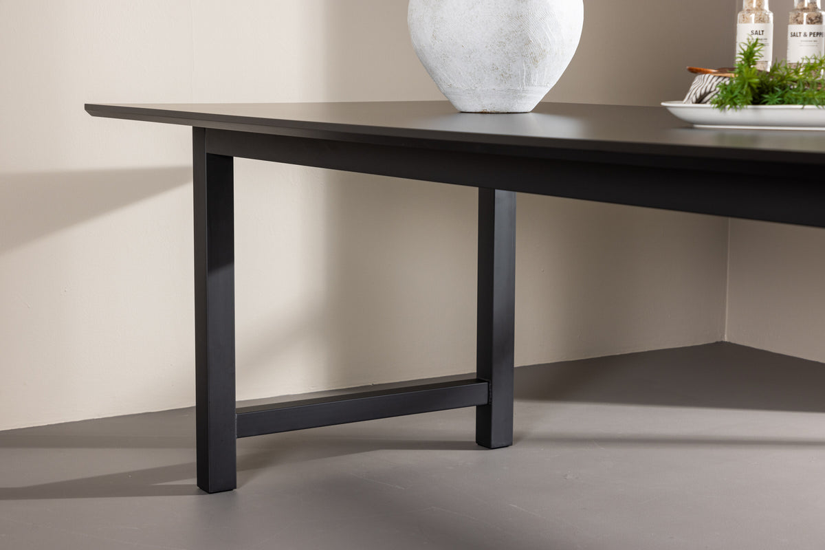 Esstisch Count 220cm - Schwarz-Esstische Rechteckig-Venture Home-le canapé