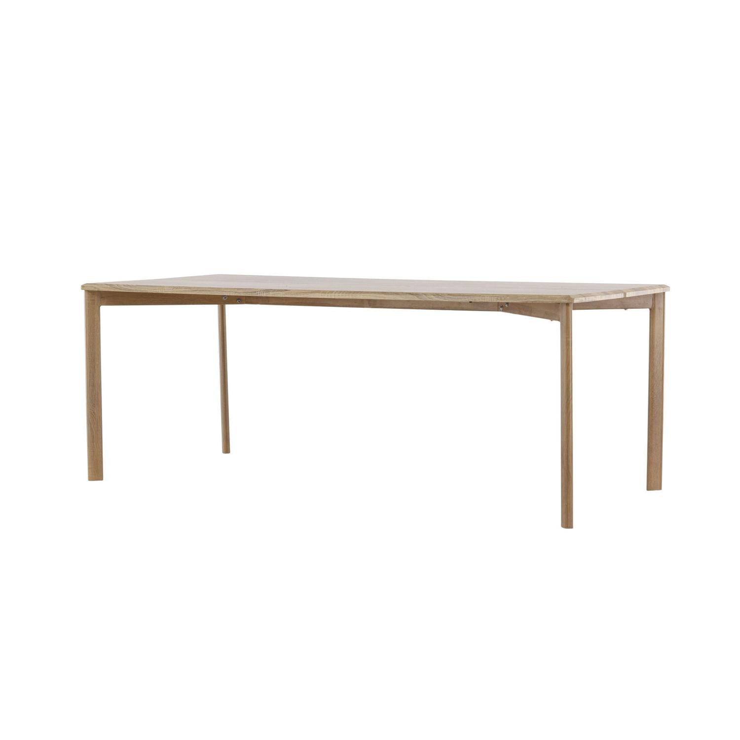 Esstisch Damon 200*90cm - Hellbraun-Esstisch Rechteckig-Venture Home-le canapé