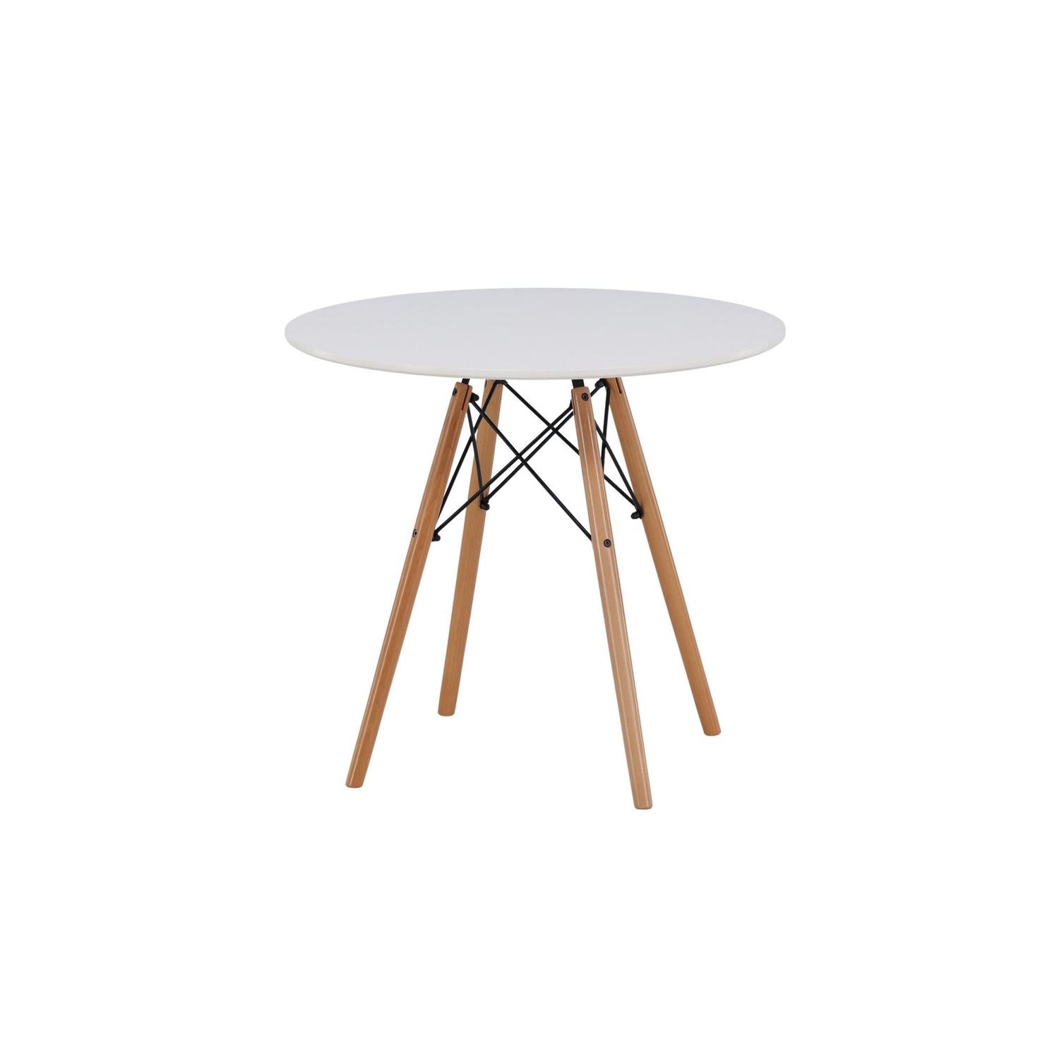 Esstisch Danburi Ø60cm - Weiß-Esstisch Rund-Venture Home-le canapé