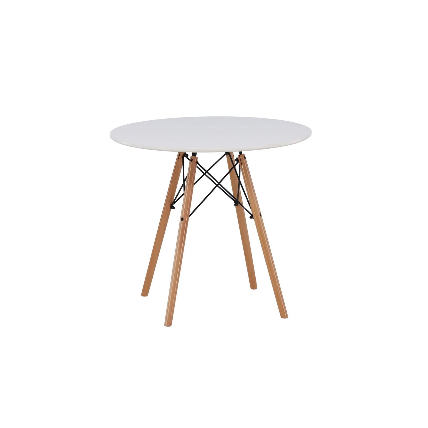 Esstisch Danburi Ø60cm - Weiß-Esstisch Rund-Venture Home-le canapé