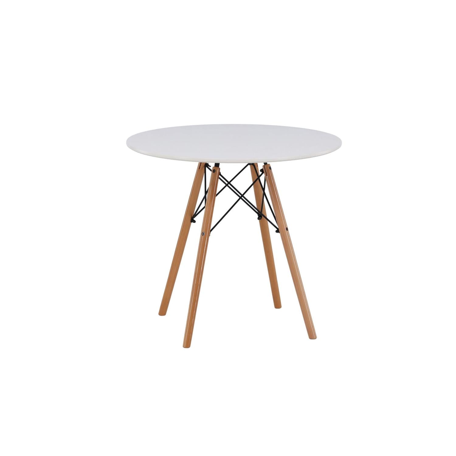Esstisch Danburi Ø60cm - Weiß-Esstische Rund-Venture Home-le canapé