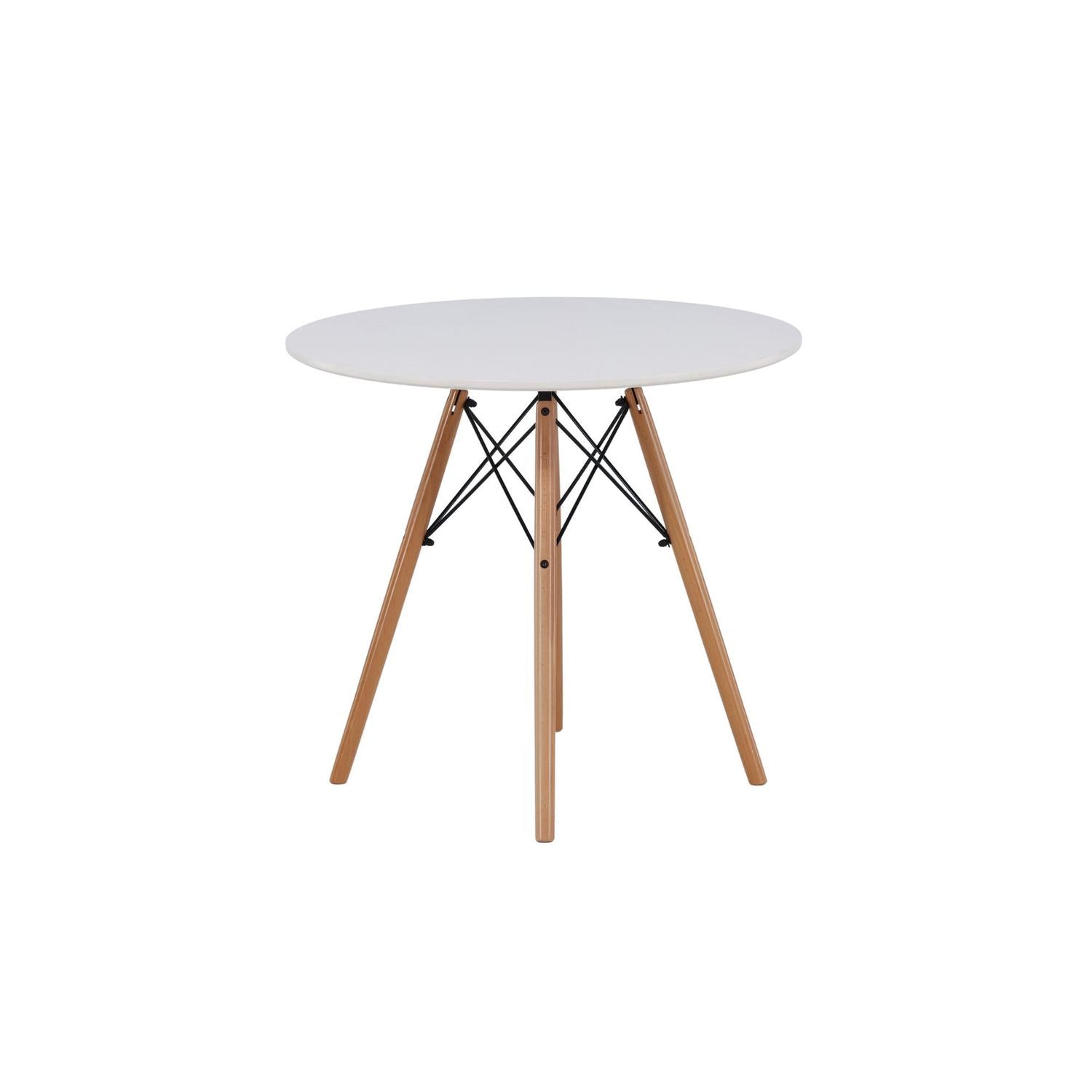 Esstisch Danburi Ø60cm - Weiß-Esstische Rund-Venture Home-le canapé